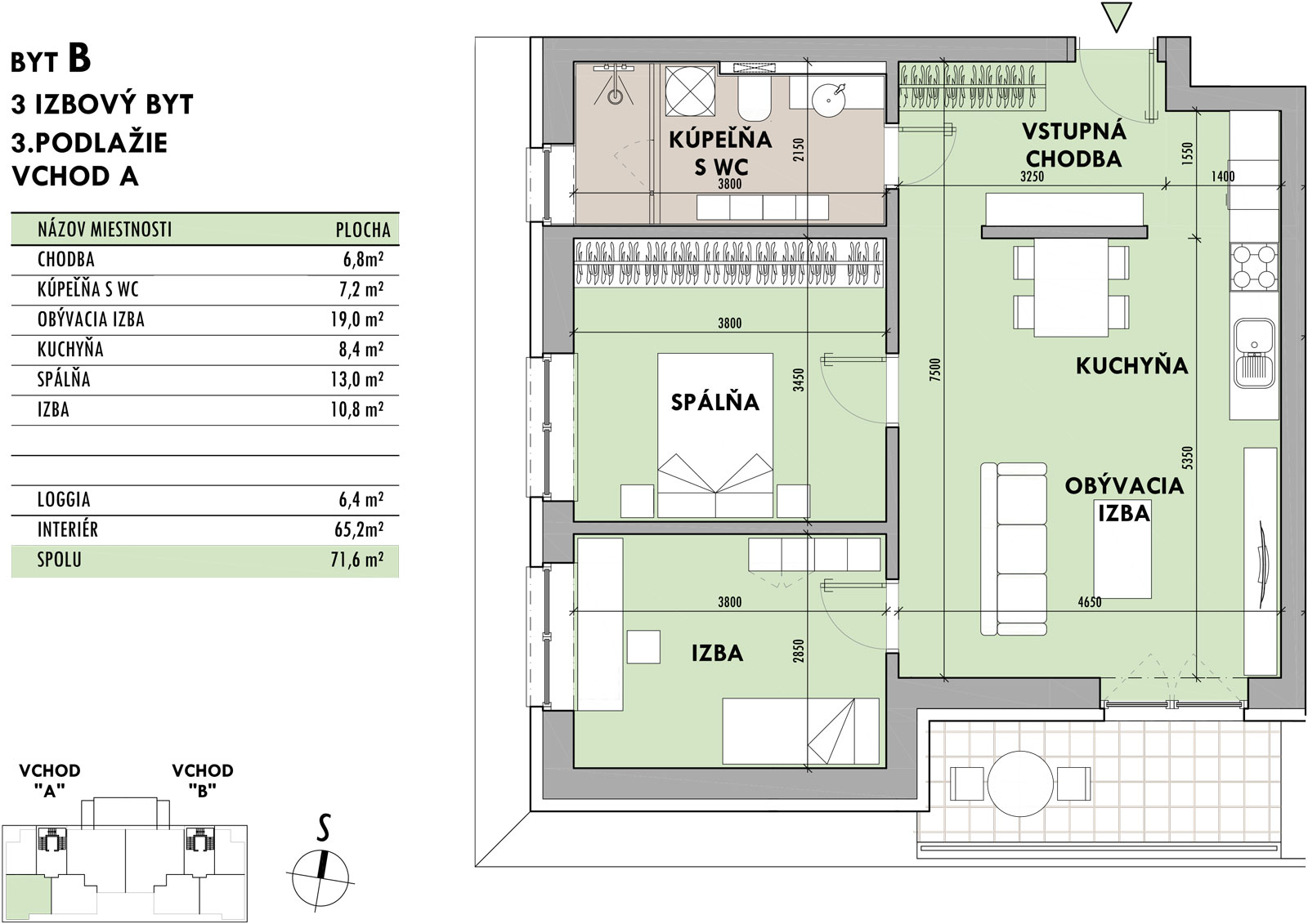 Rezidencia Potôčik - B3 - Pôdorys