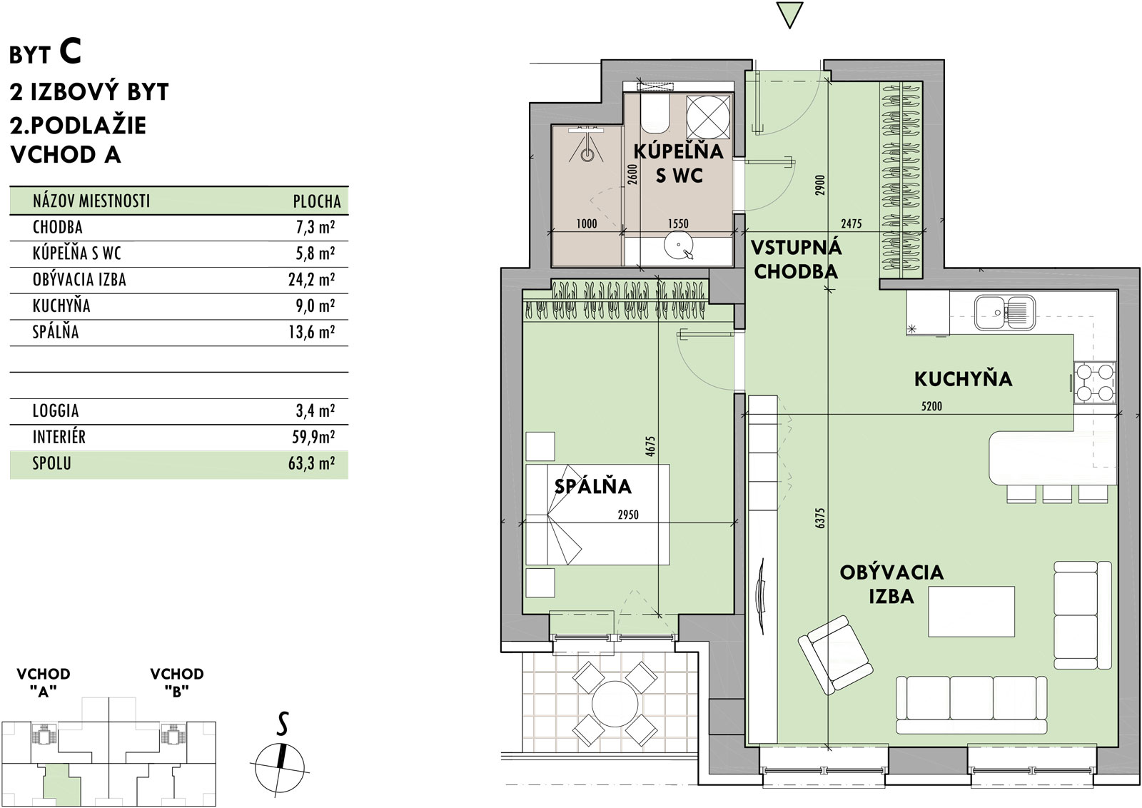 Rezidencia Potôčik - C2 - Pôdorys