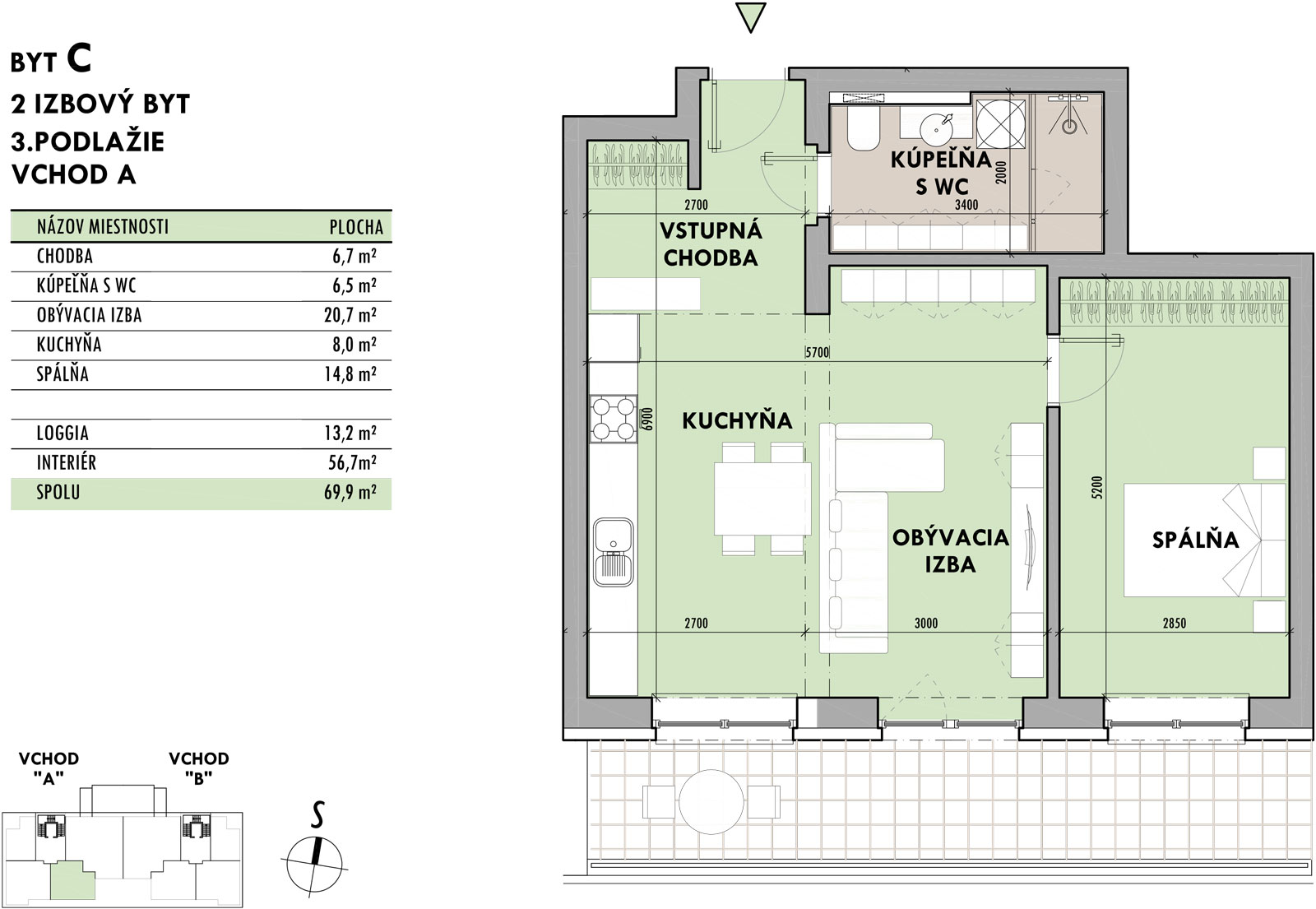 Rezidencia Potôčik - C3 - Pôdorys