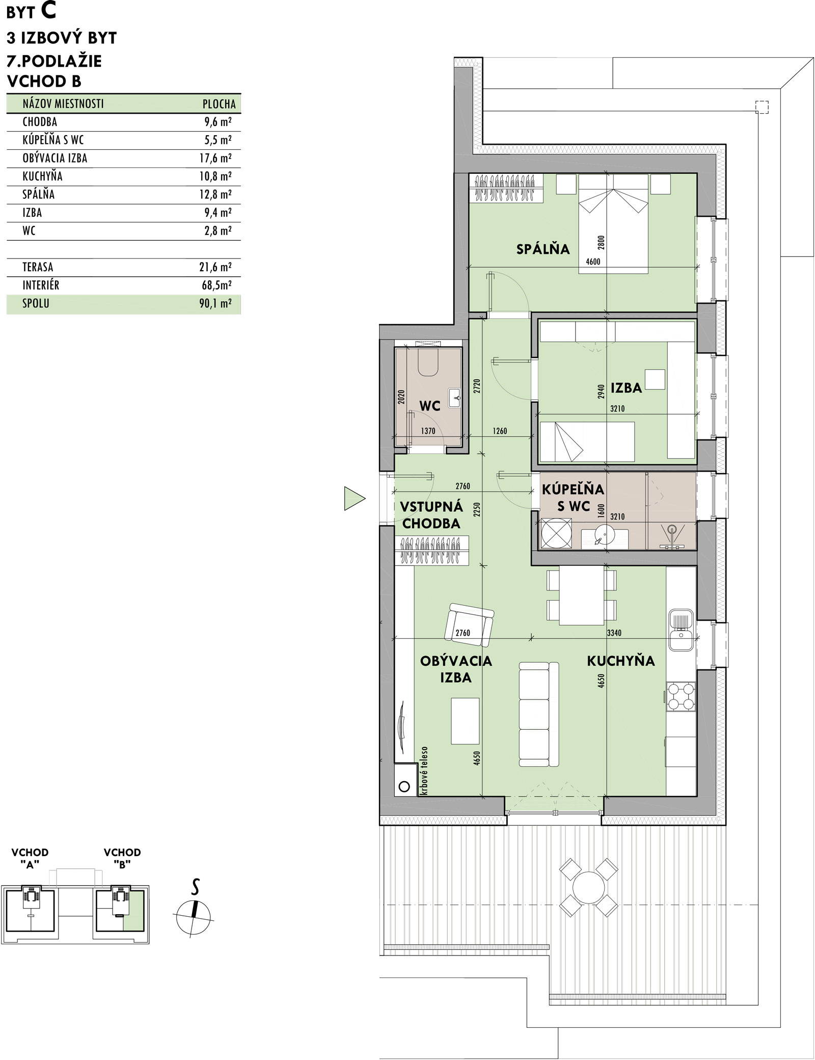 Rezidencia Potôčik - C7 - Pôdorys