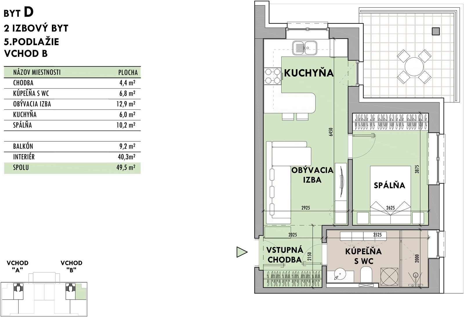 Rezidencia Potôčik - D5 - Pôdorys