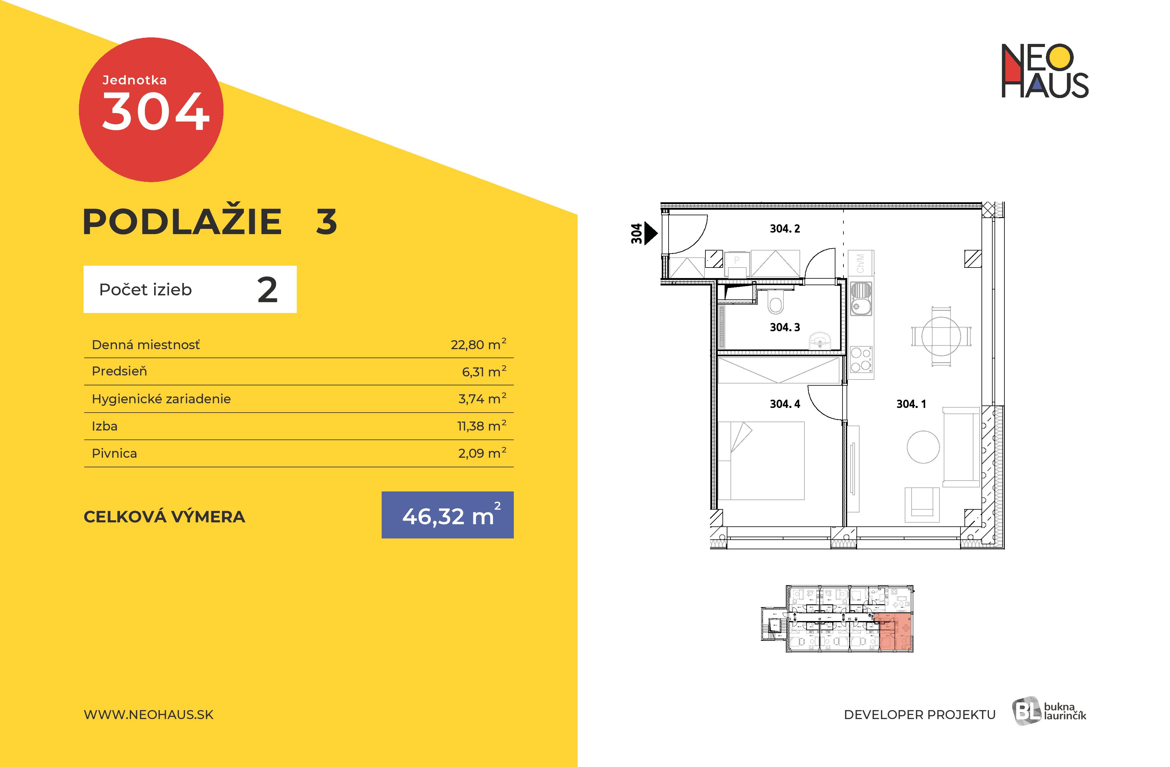 Neohaus - 304 - Pôdorys
