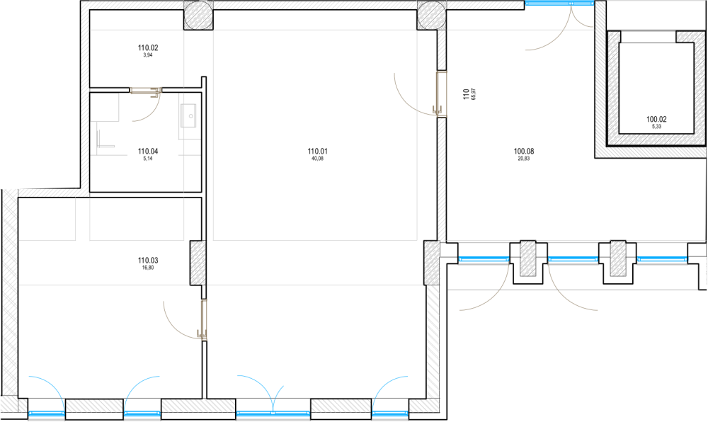 Pri Hrone - 110 - Pôdorys
