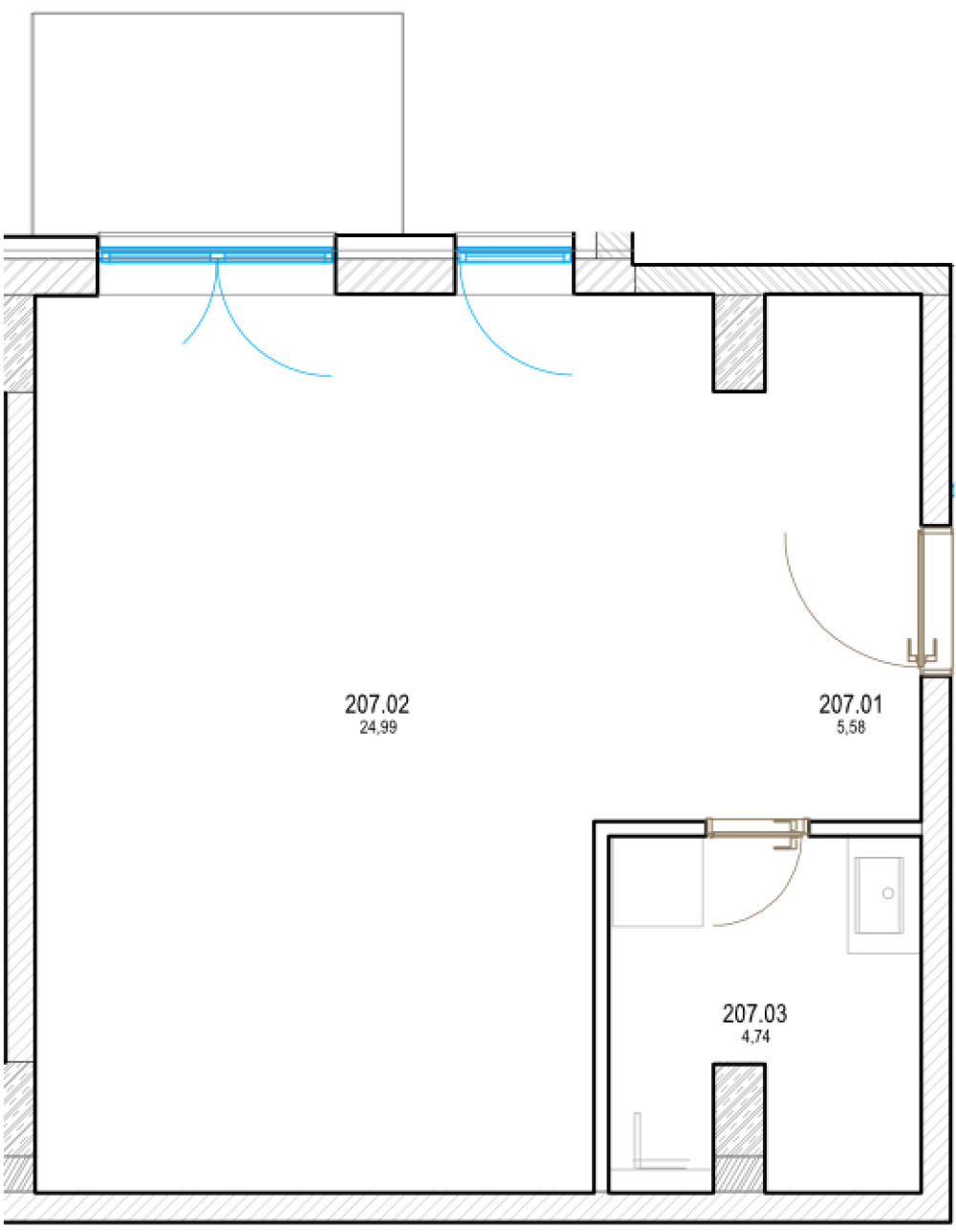 Pri Hrone - 207 - Pôdorys