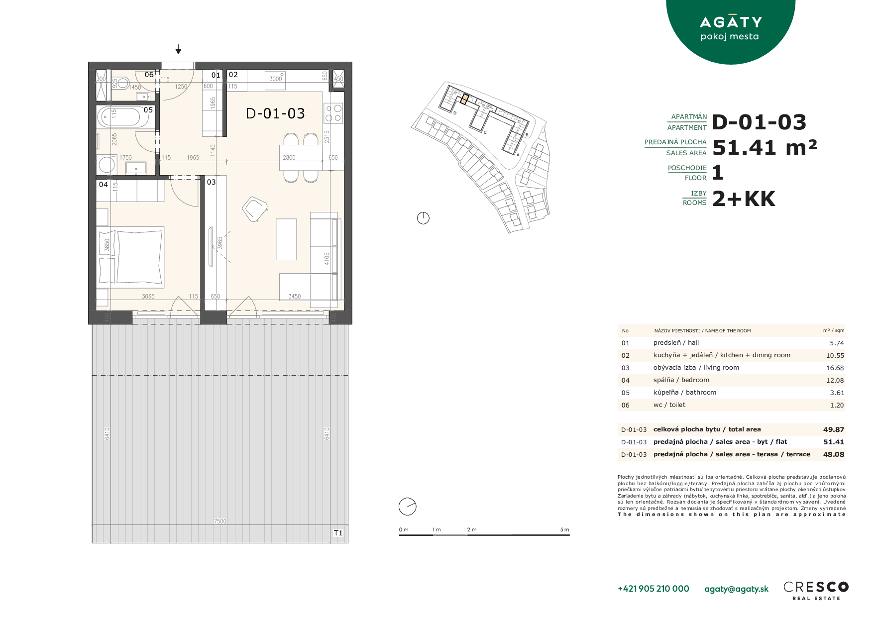 Agáty - D-01-03 - Pôdorys
