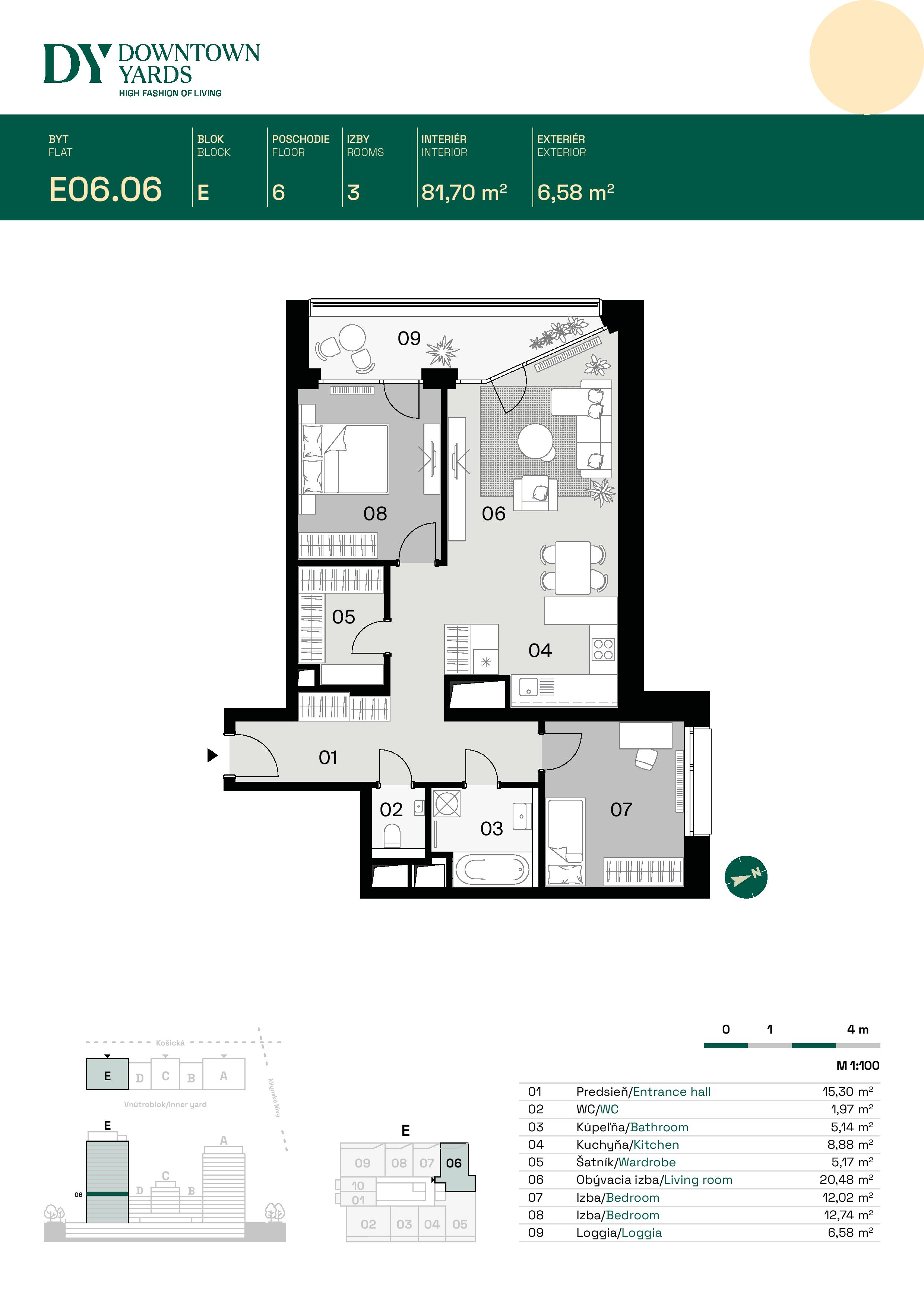 Downtown Yards - E06.06 - Pôdorys