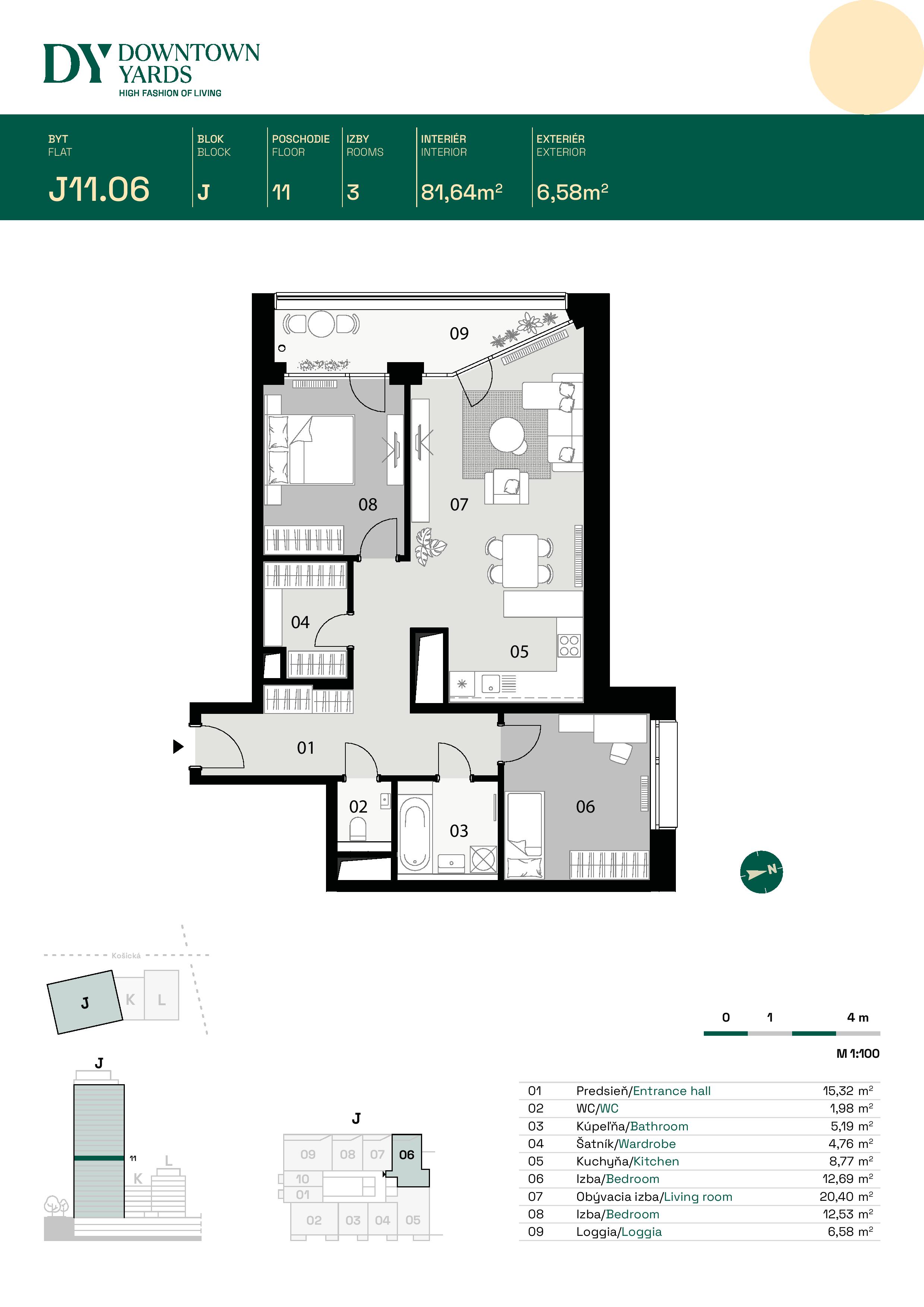 Downtown Yards - J11.06 - Pôdorys