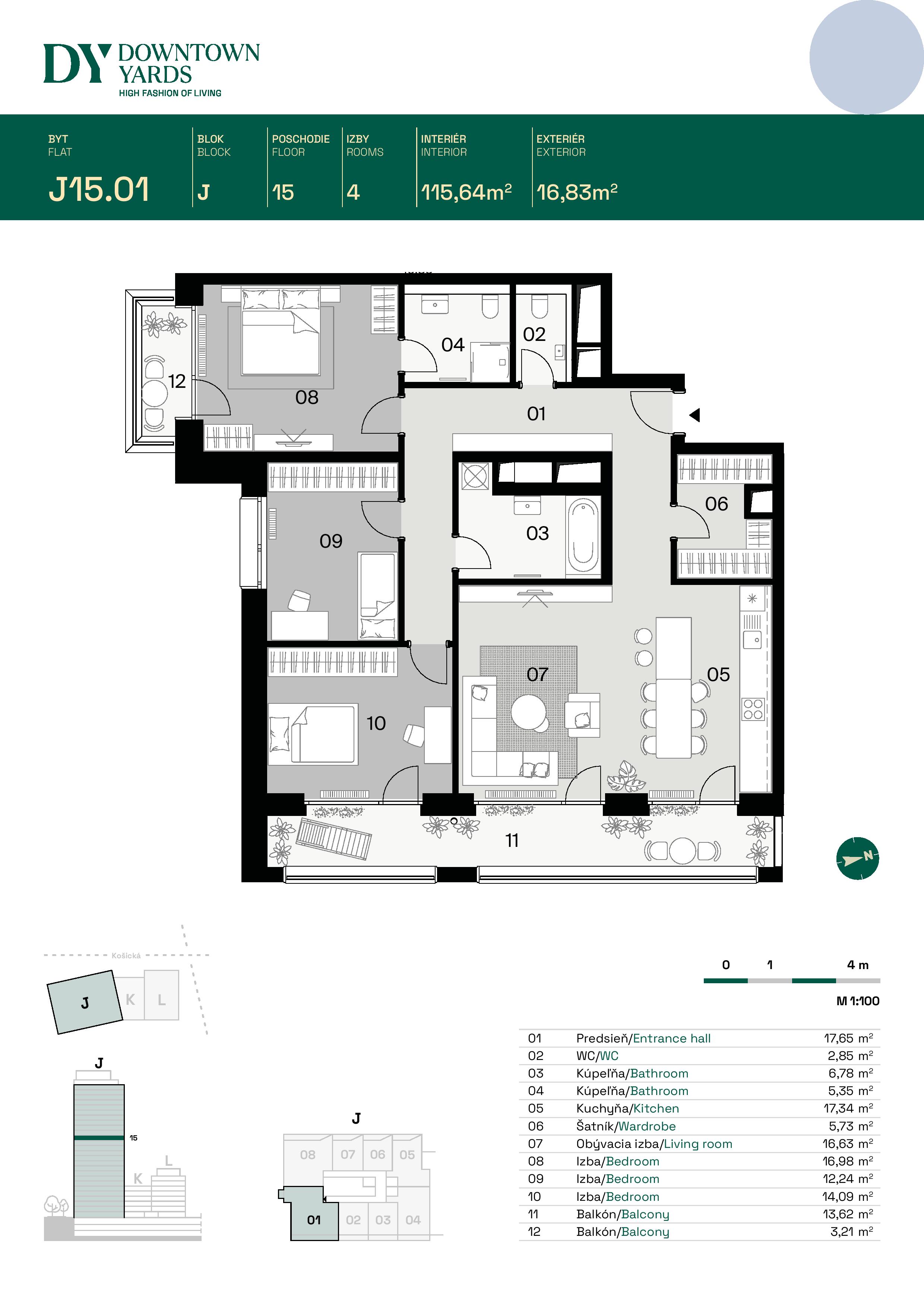 Downtown Yards - J15.01 - Pôdorys