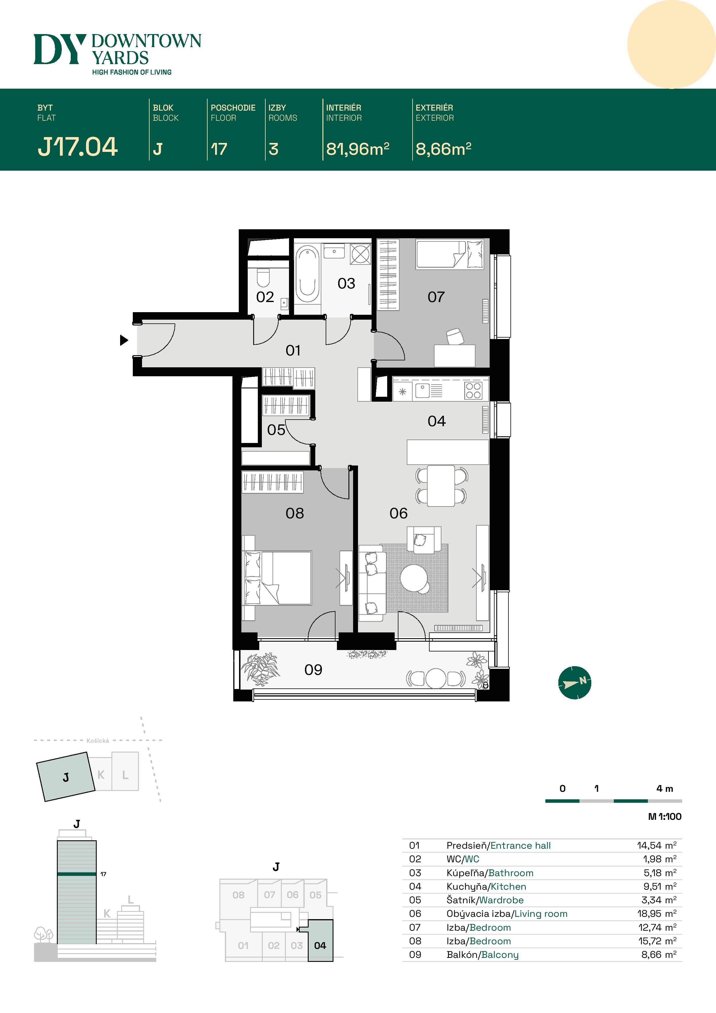Downtown Yards - J17.04 - Pôdorys
