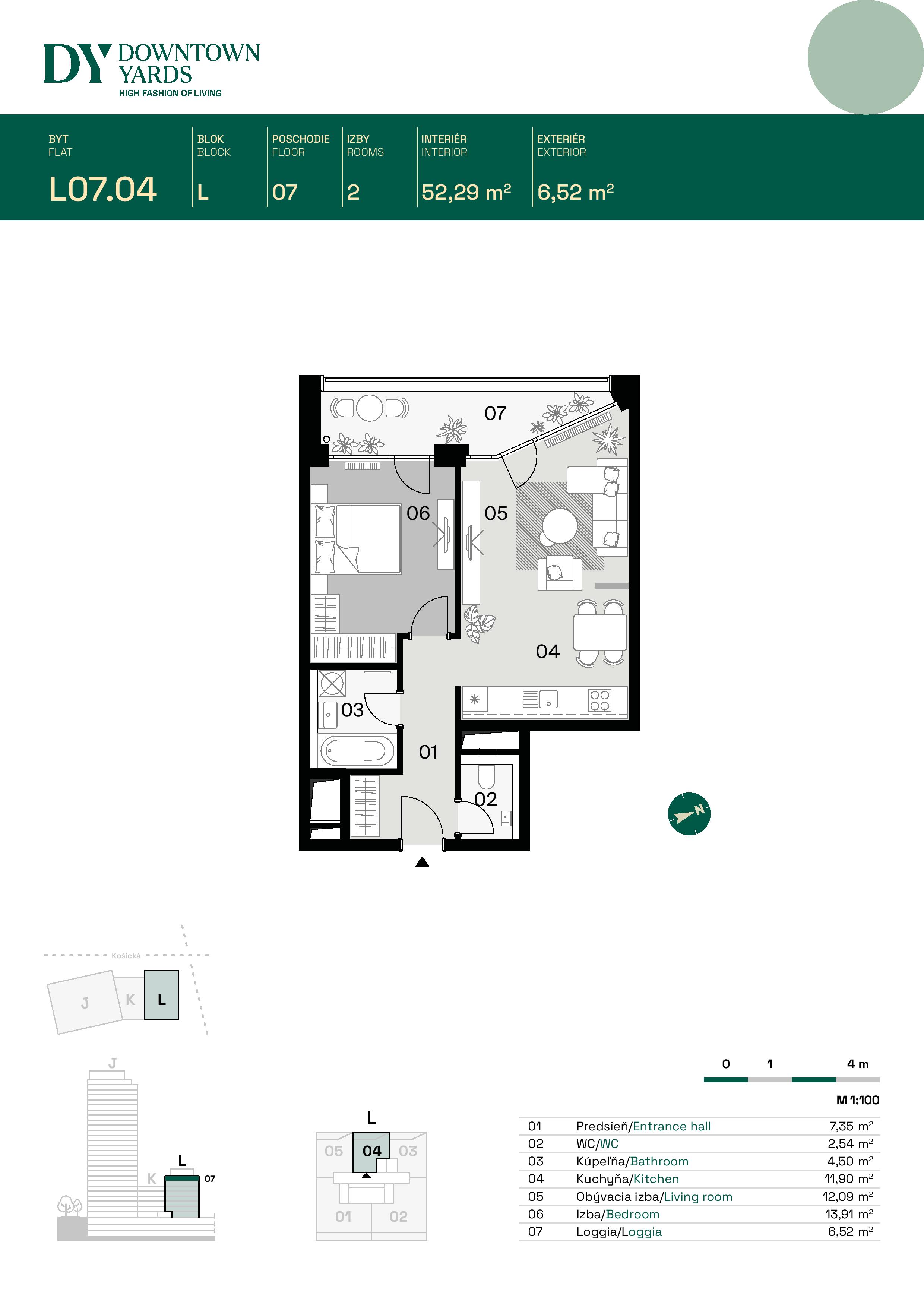 Downtown Yards - L07.04 - Pôdorys