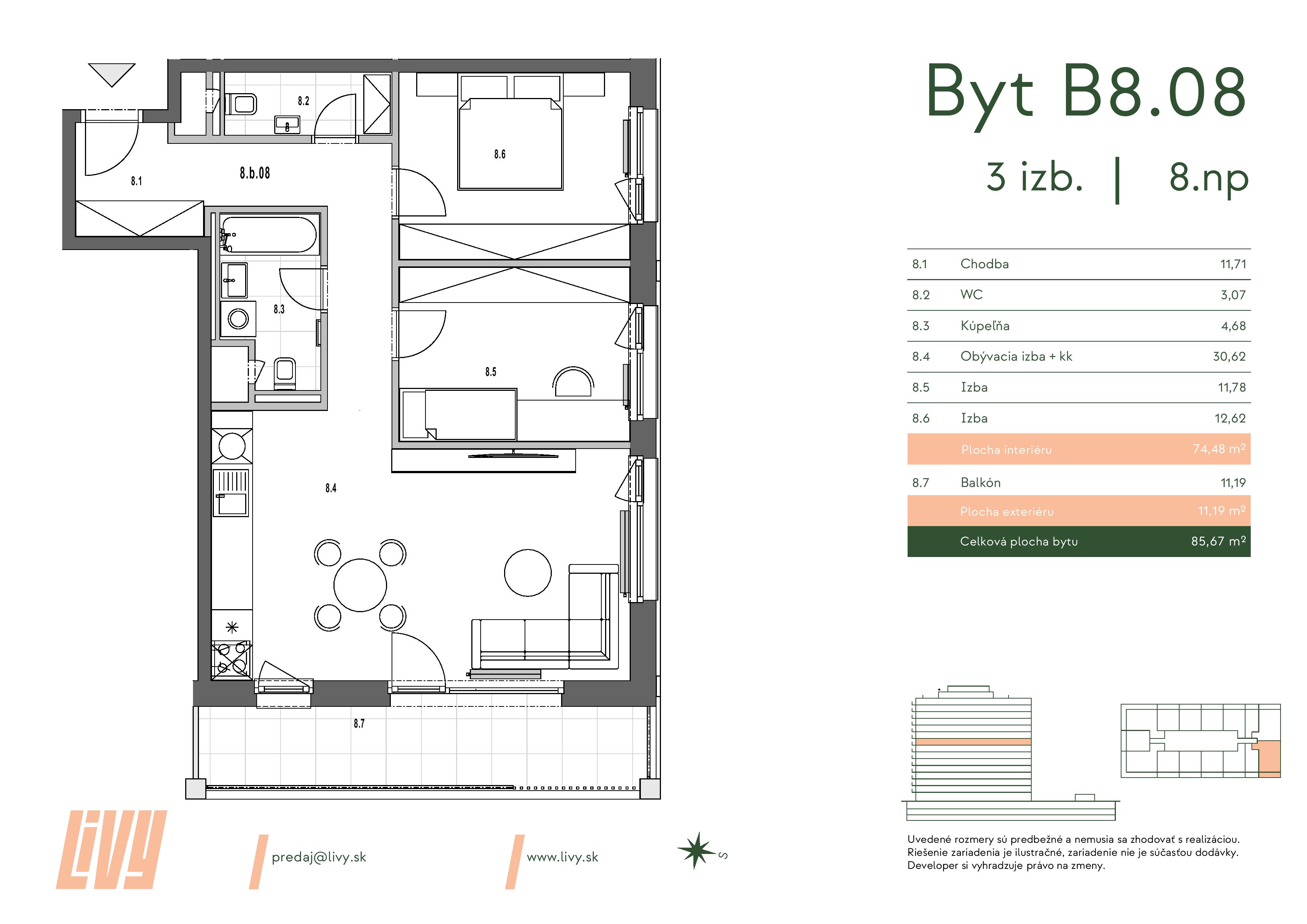 LiVY - 8.b.08 - Pôdorys