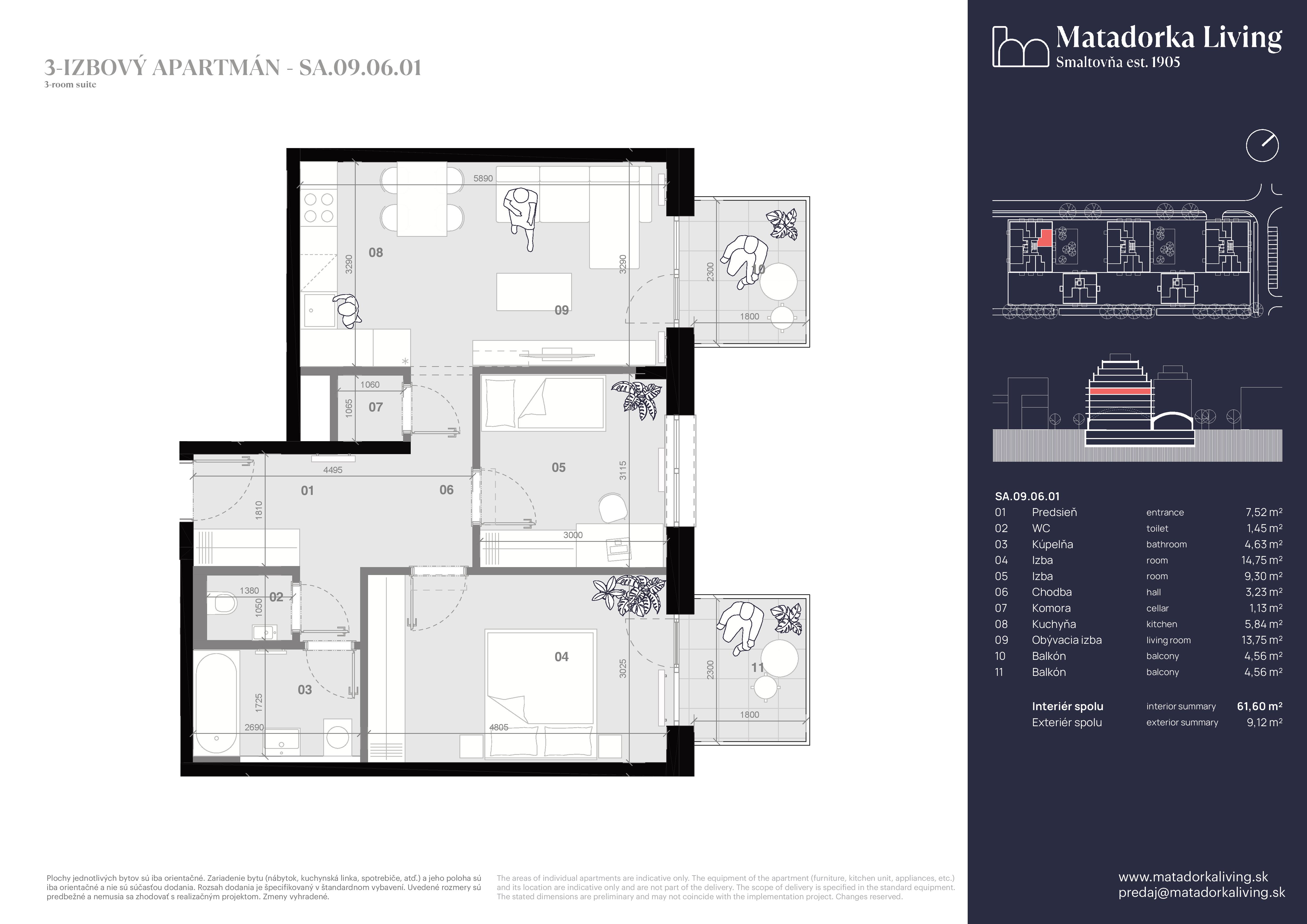 Matadorka Living - SA-09-06-01 - Pôdorys