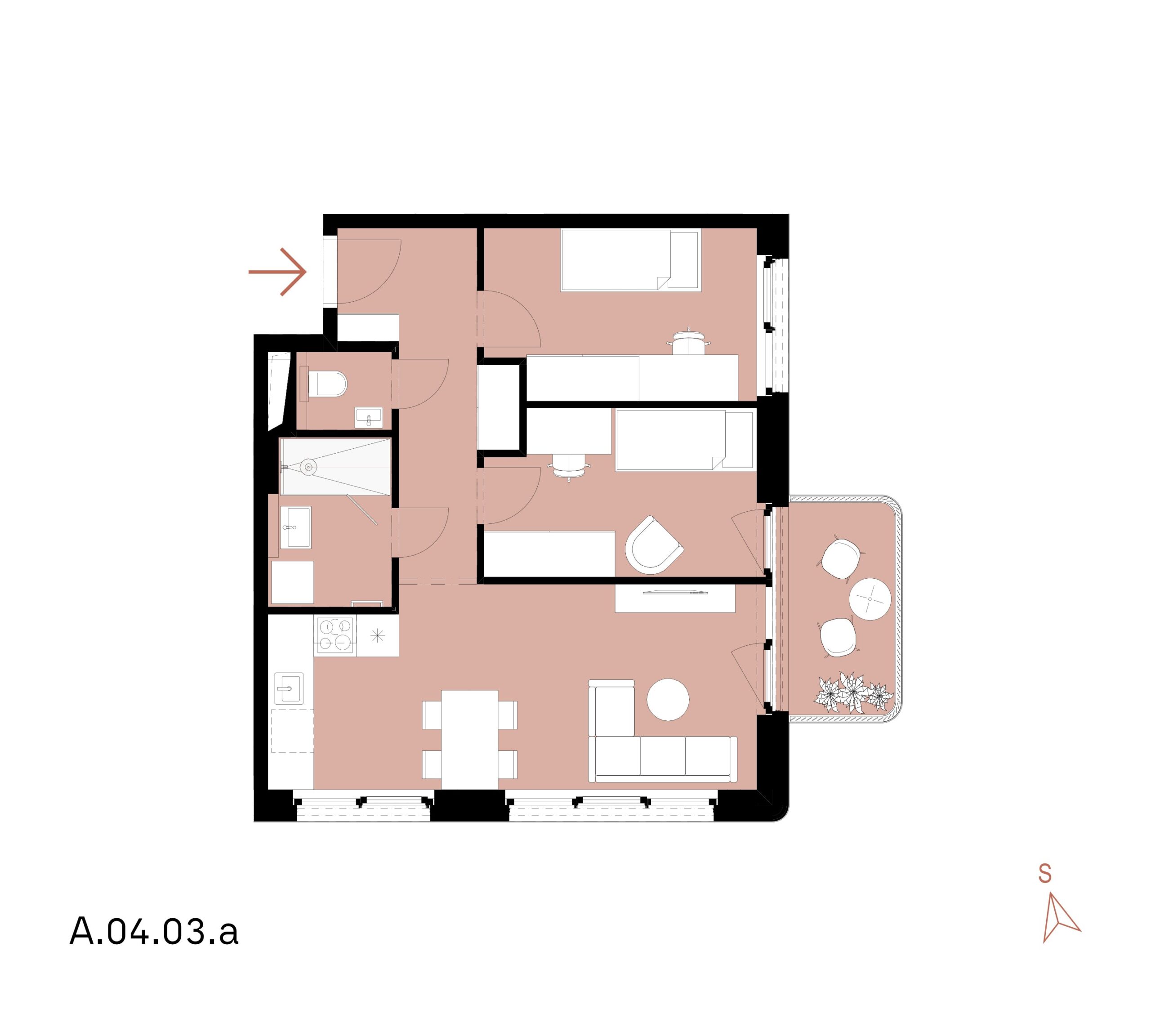 Millhaus - A.04.03.a - Pôdorys