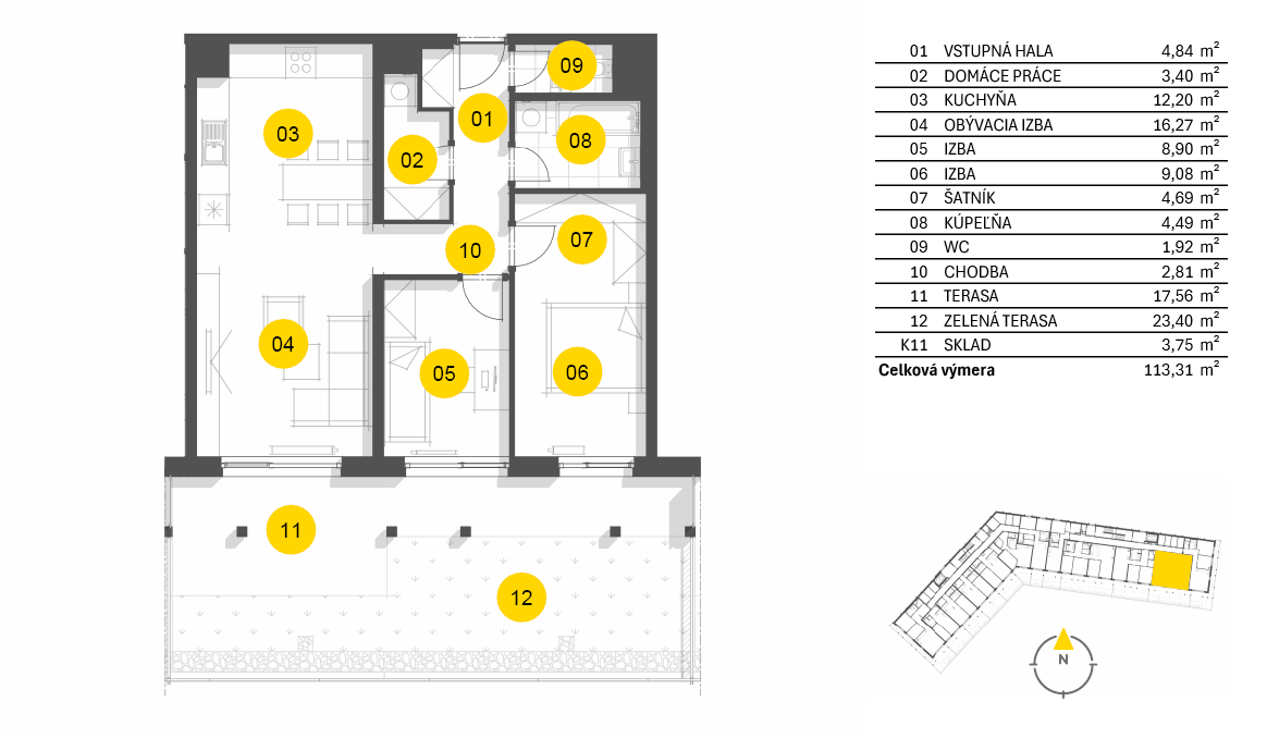 Nový Ružinov - C1.2.11 - Pôdorys
