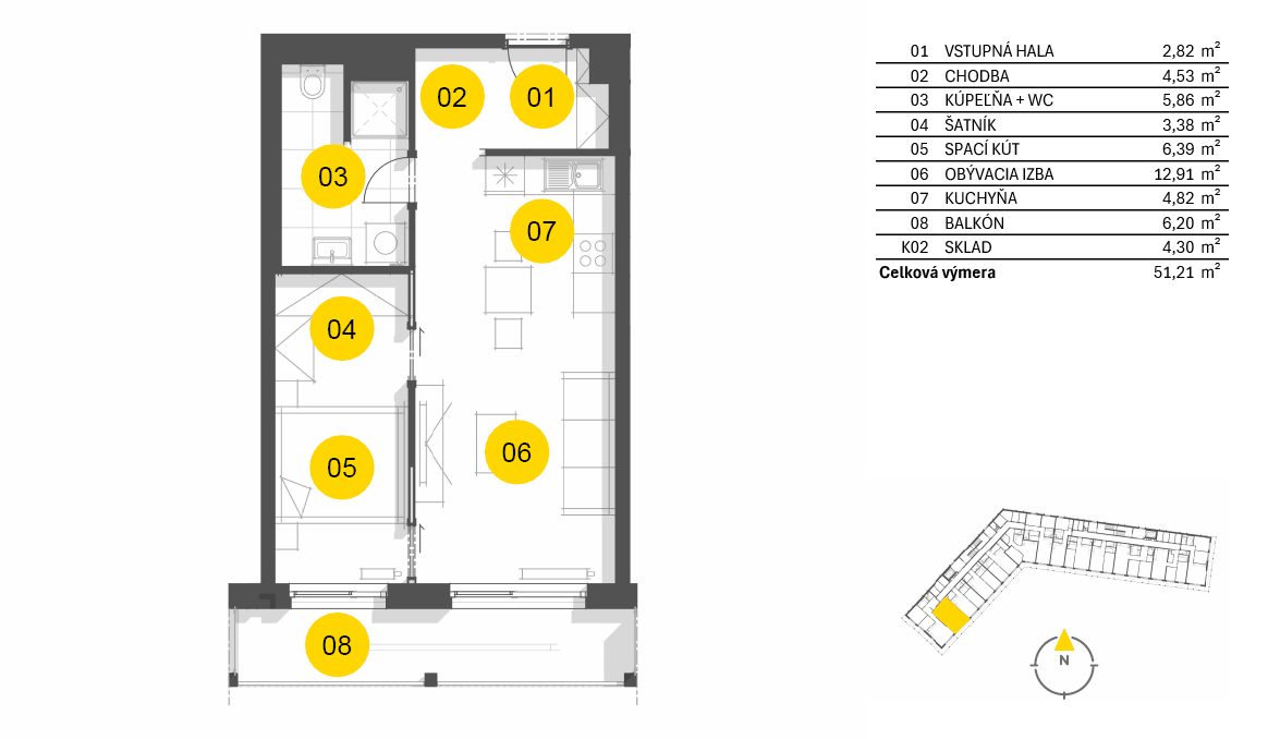 Nový Ružinov - C1.4.02 - Pôdorys