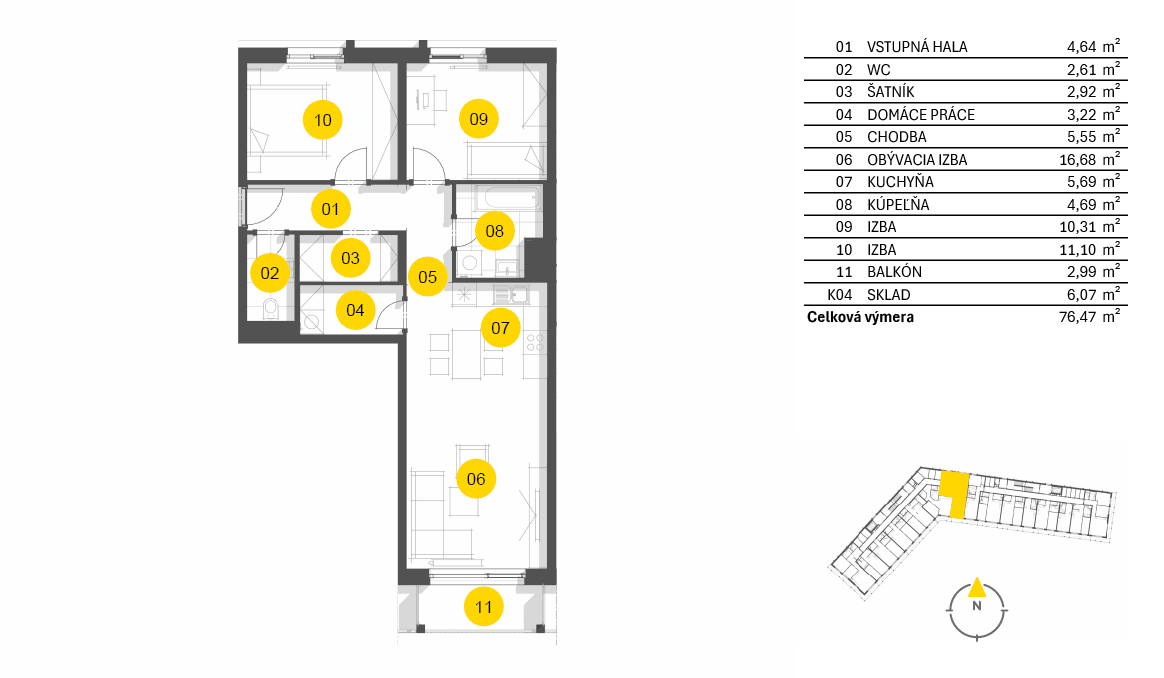 Nový Ružinov - C1.5.07 - Pôdorys