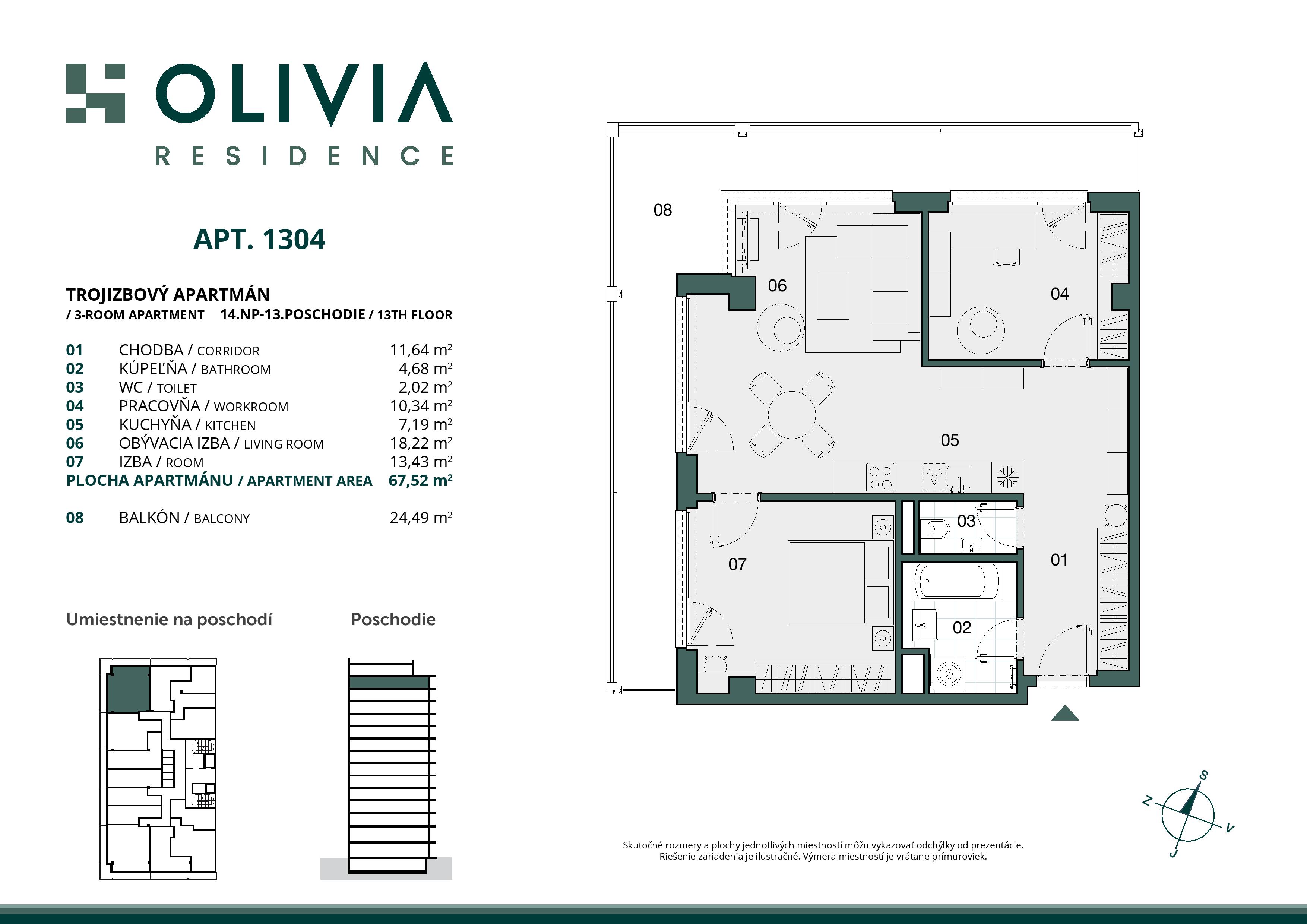 Olivia residence - 13.04 - Pôdorys