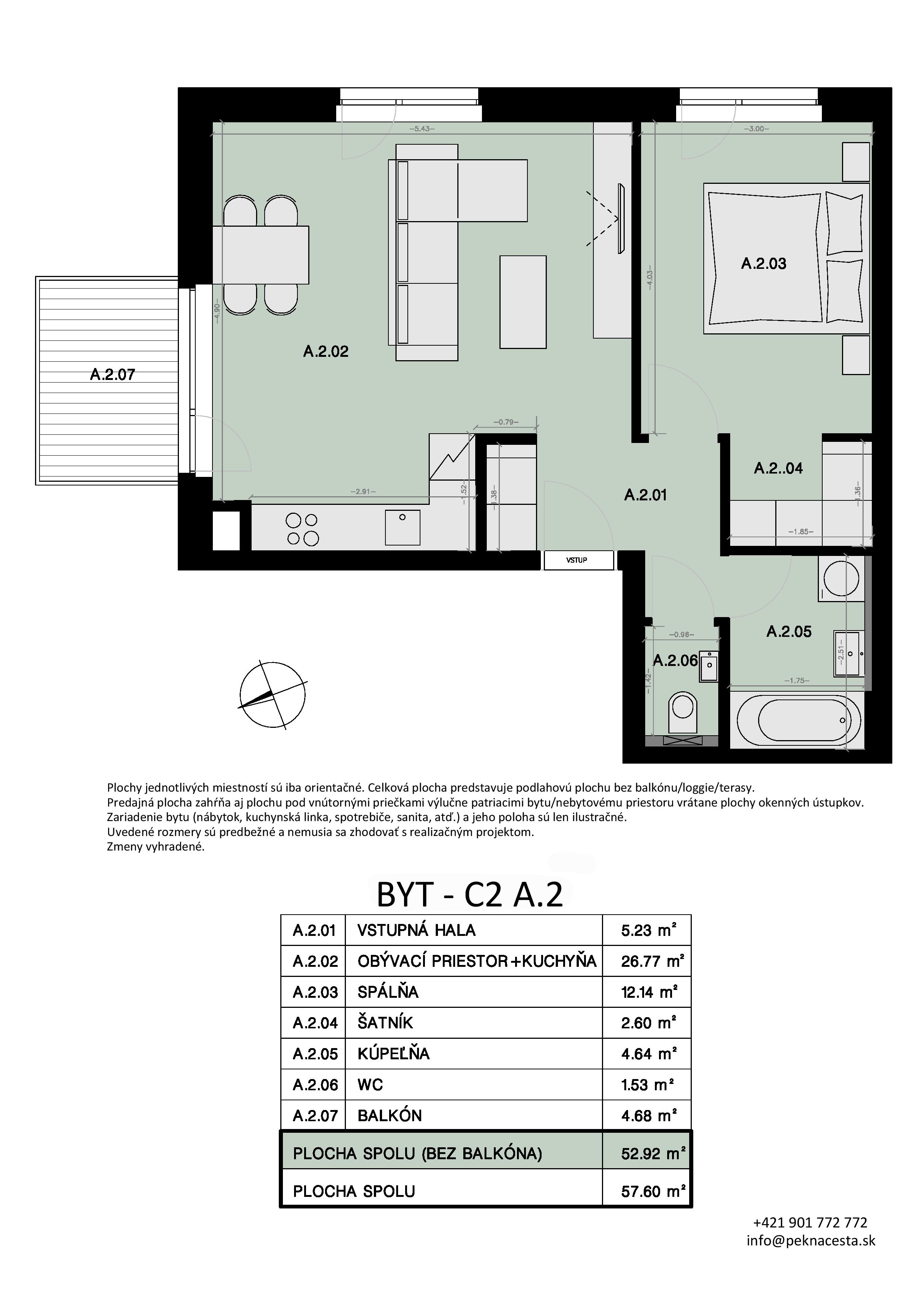 Pekná cesta - A.2 - Pôdorys