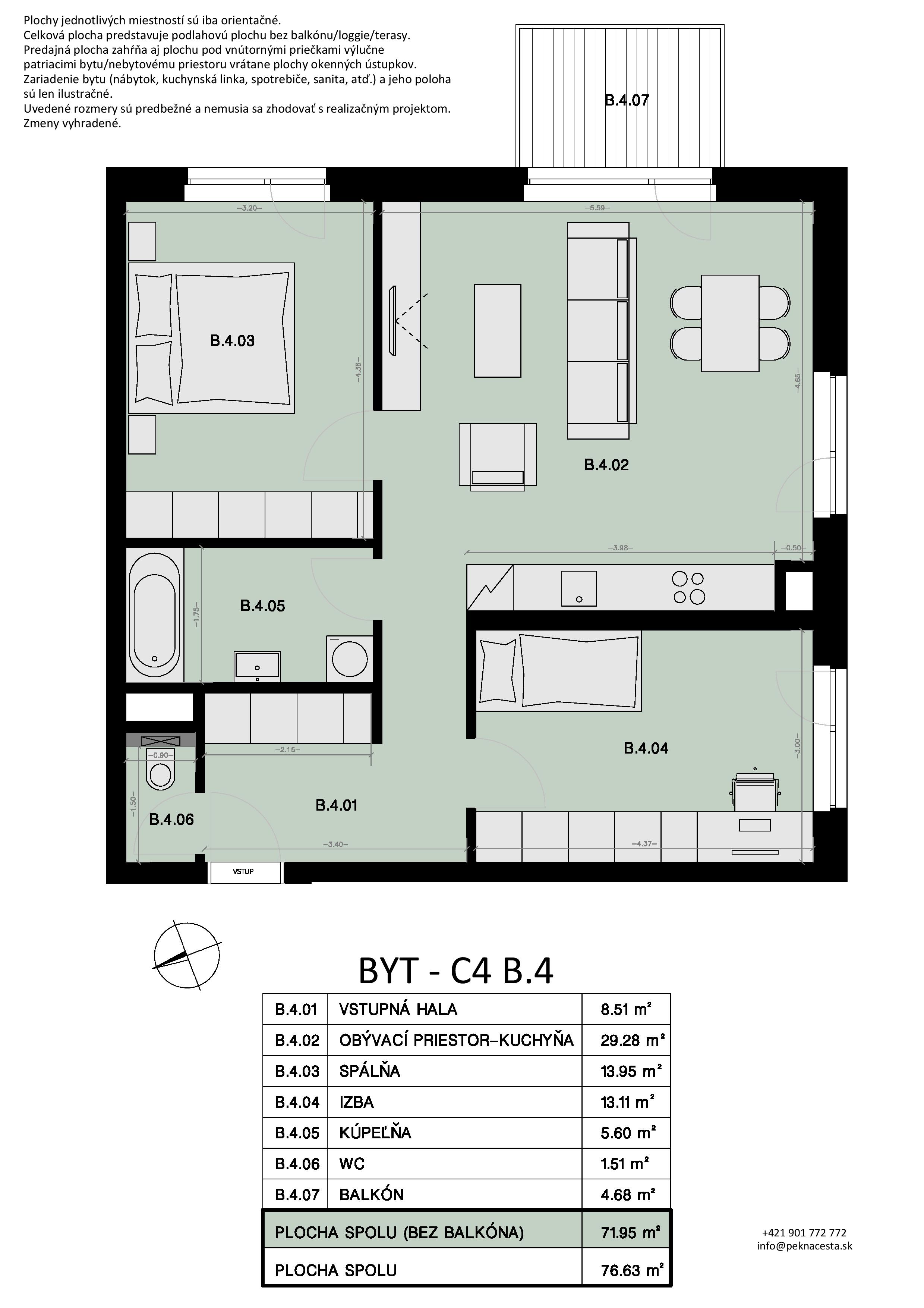 Pekná cesta - B.4 - Pôdorys