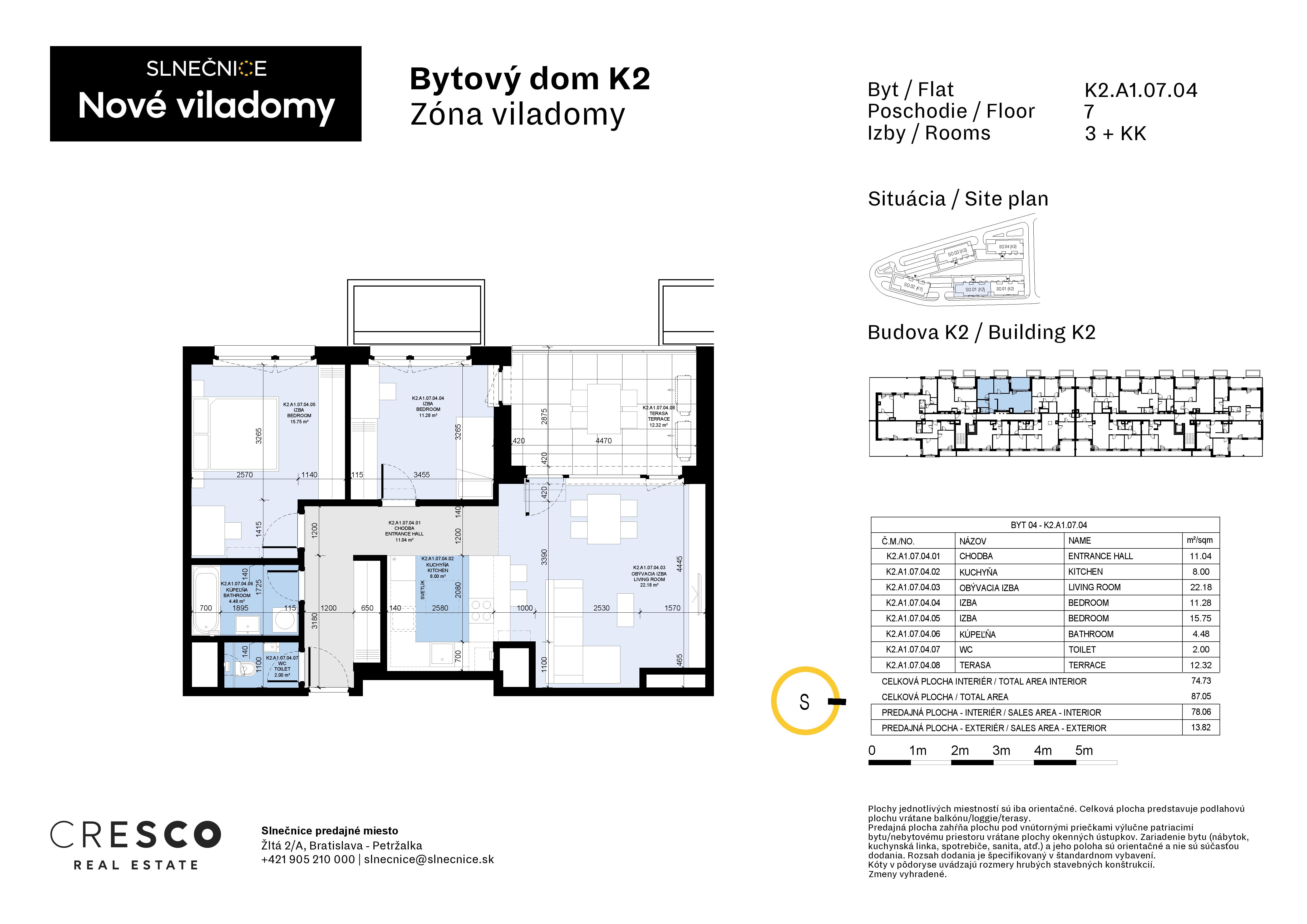 Slnečnice - K2.A1.07.04 - Pôdorys