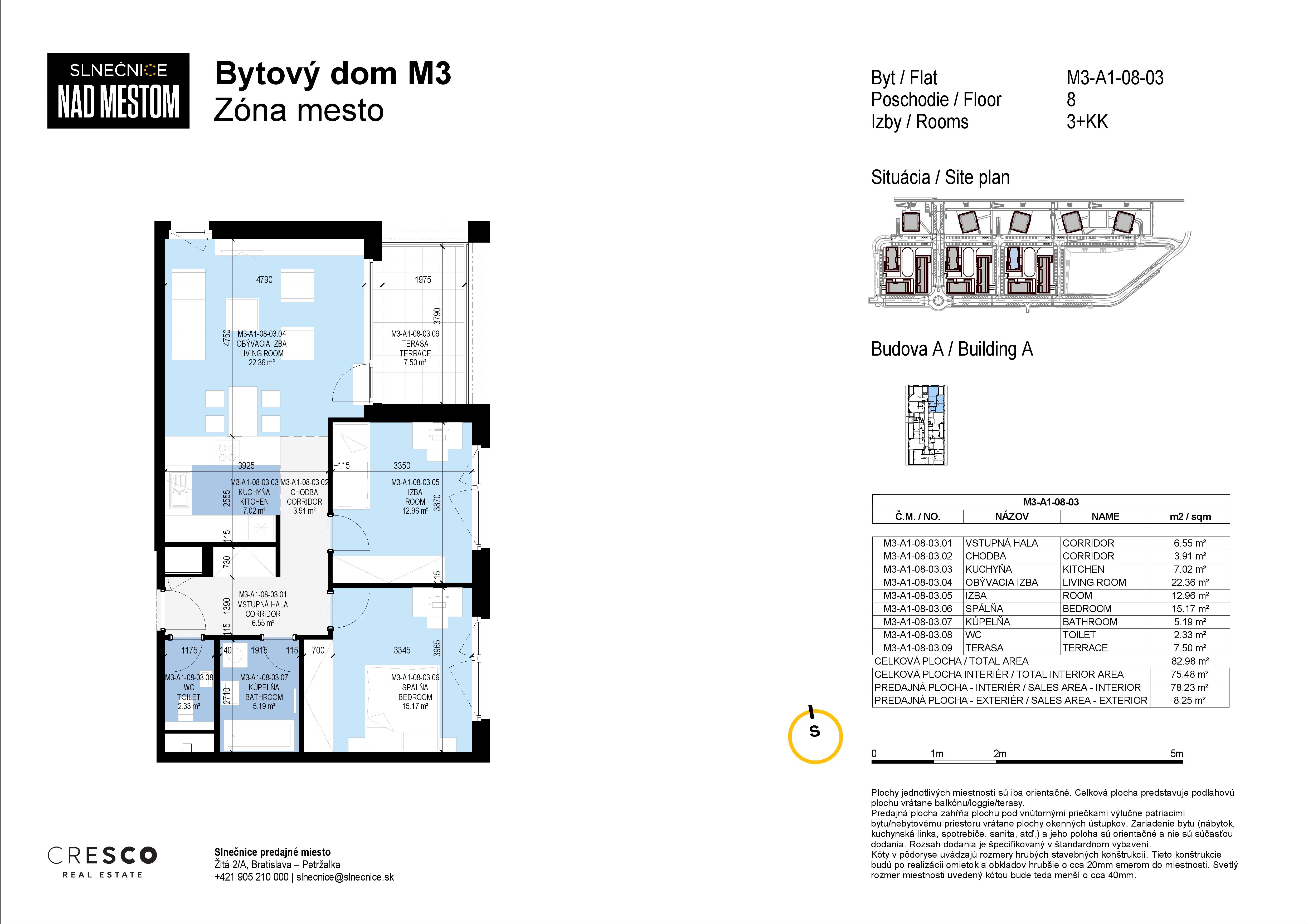 Slnečnice - M3-A1-08-03 - Pôdorys
