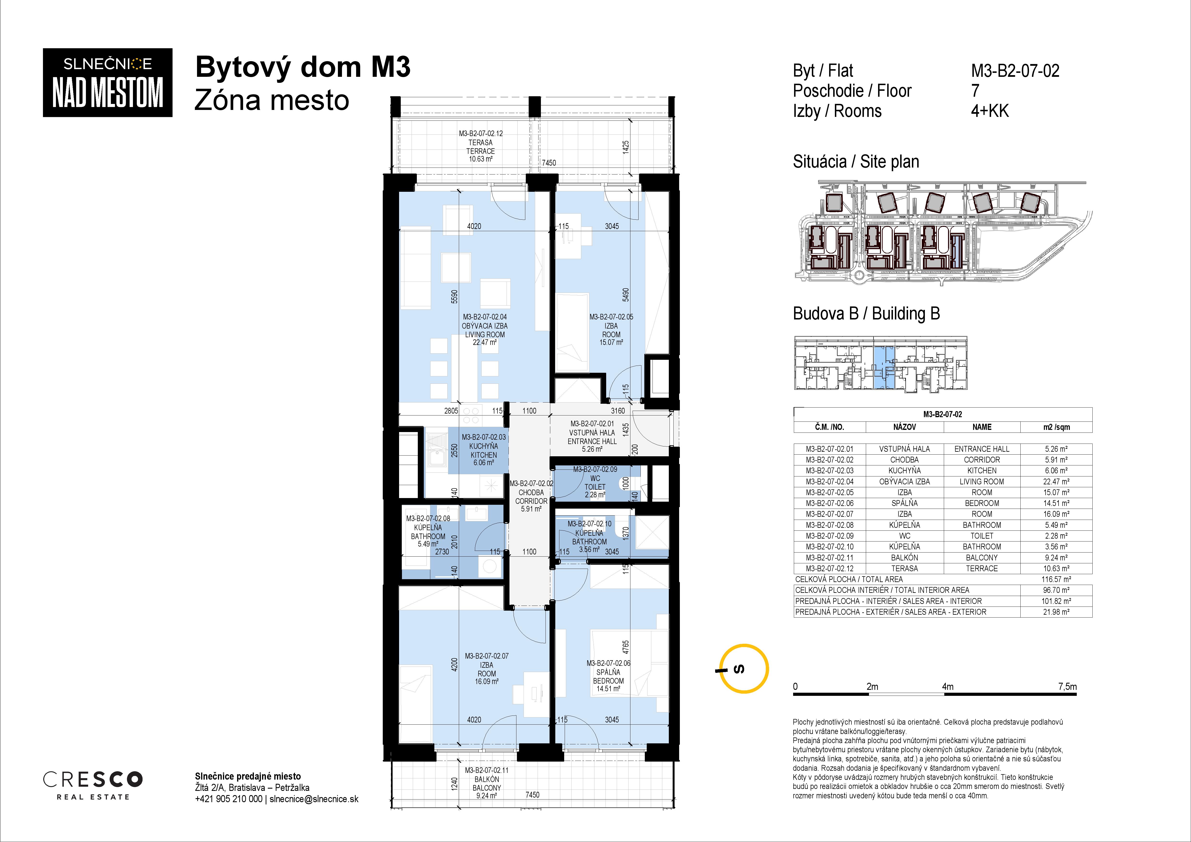 Slnečnice - M3-B2-07-02 - Pôdorys