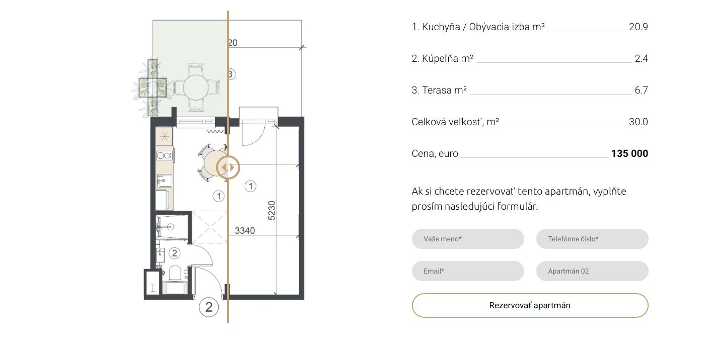Smart Byty - 2 - Pôdorys