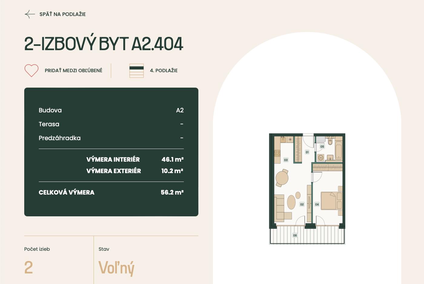 Sýkorky - A2.404 - Pôdorys