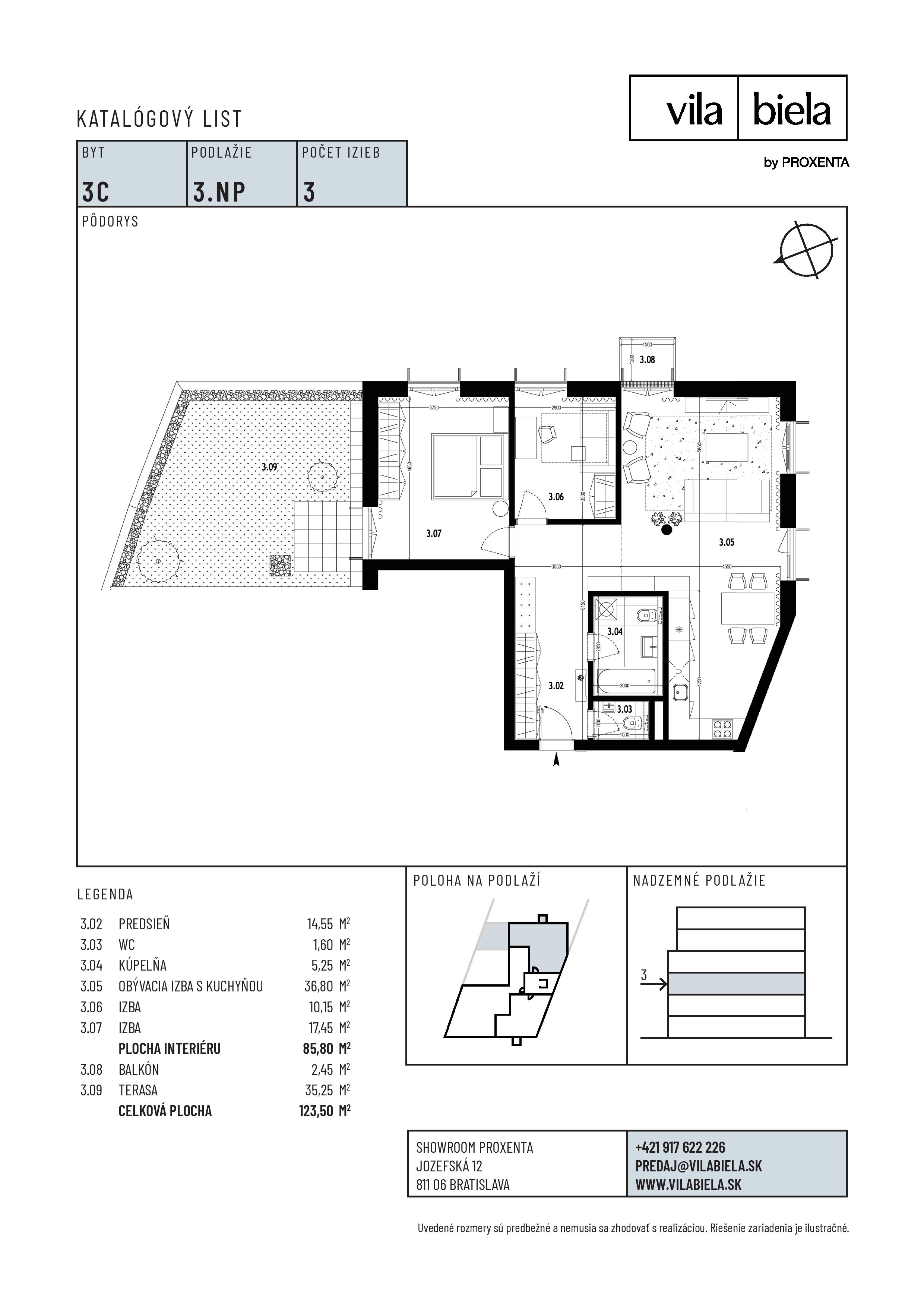 Vila Biela - 3C - Pôdorys