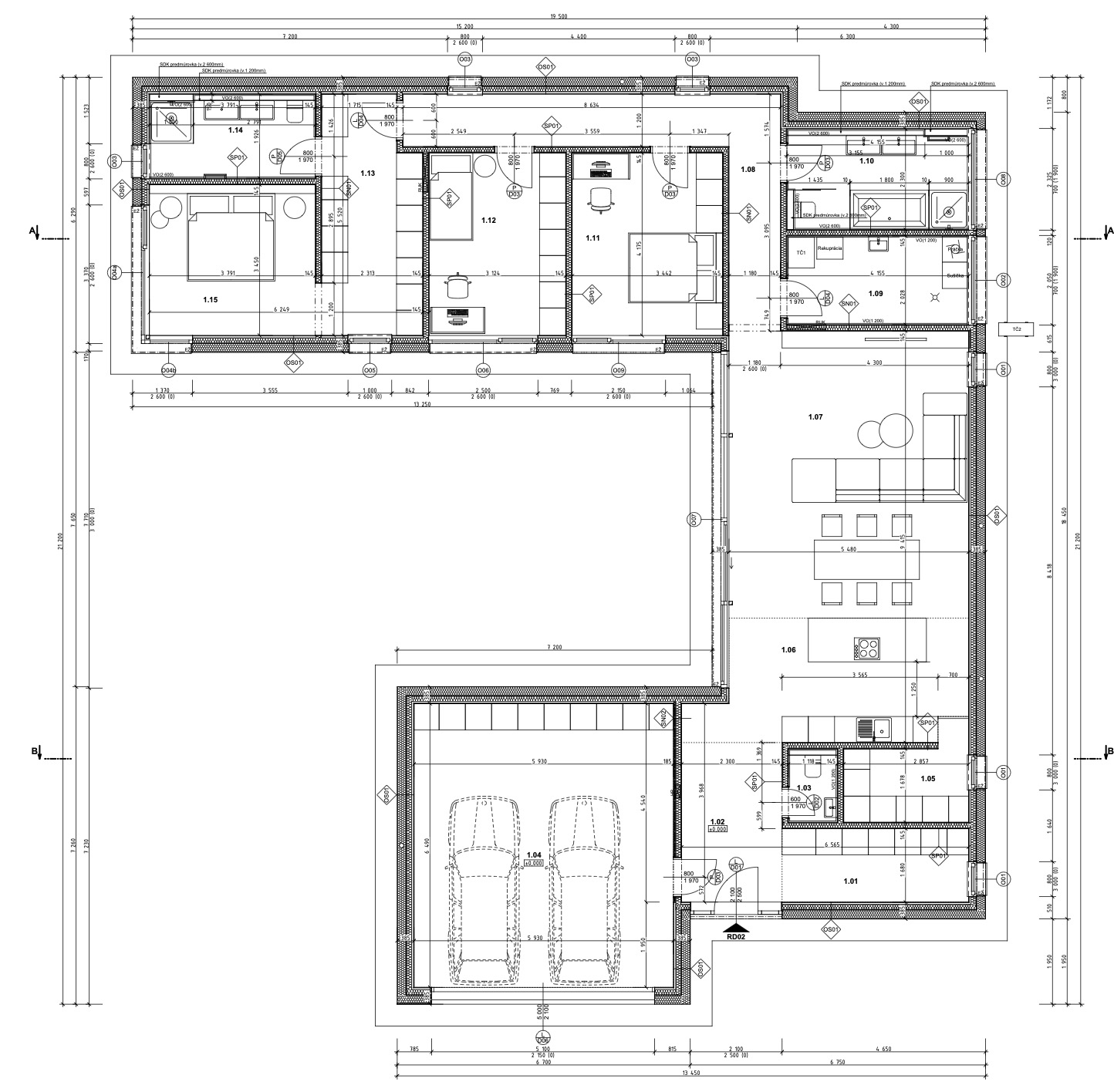 5 ELEMENT RESIDENCE - 2 - Pôdorys