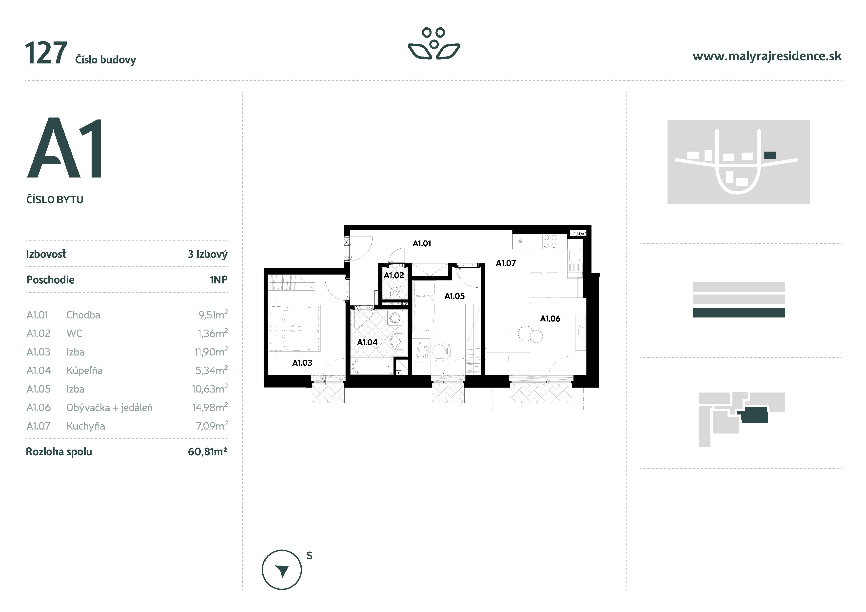 Malý Raj Residence - A1 - Pôdorys