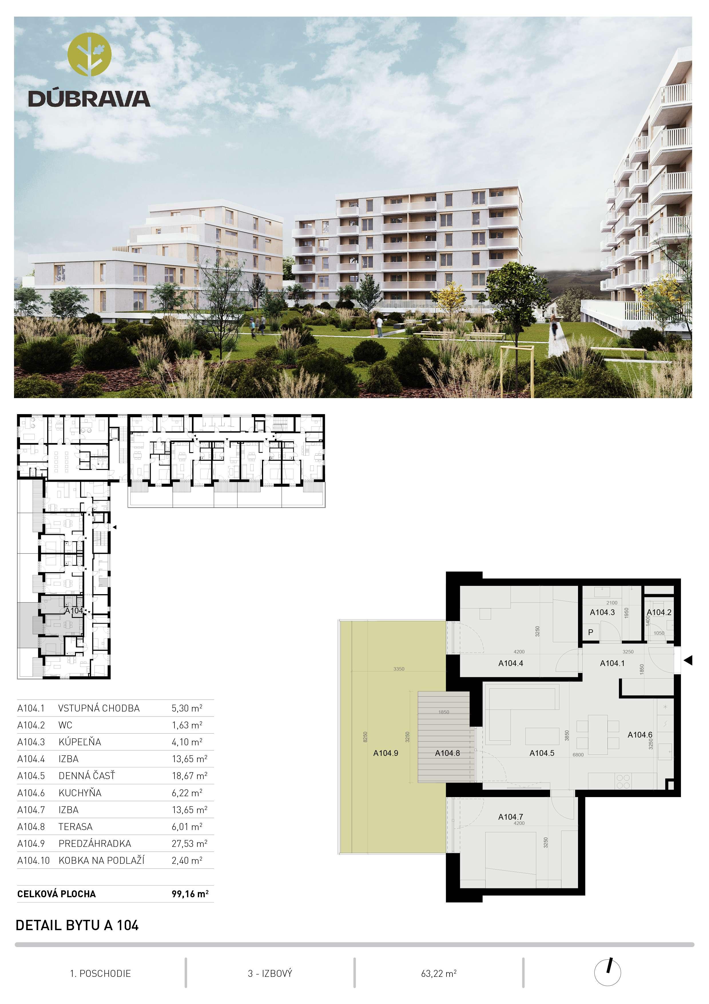 Dúbrava - A104 - Pôdorys