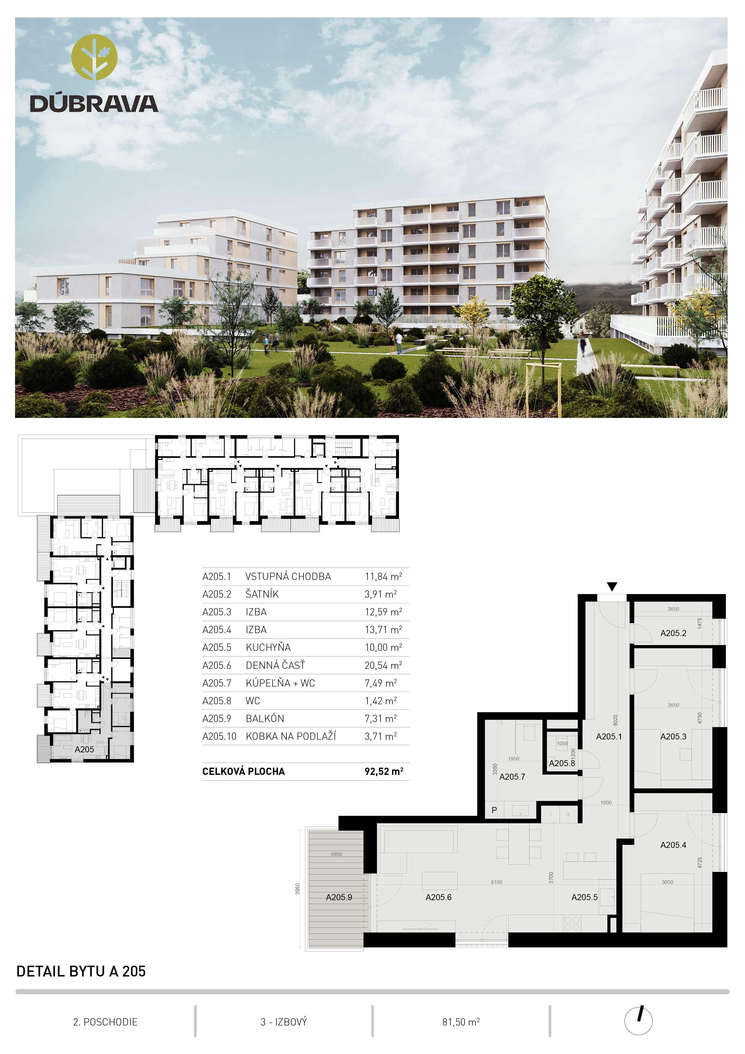 Dúbrava - A205 - Pôdorys