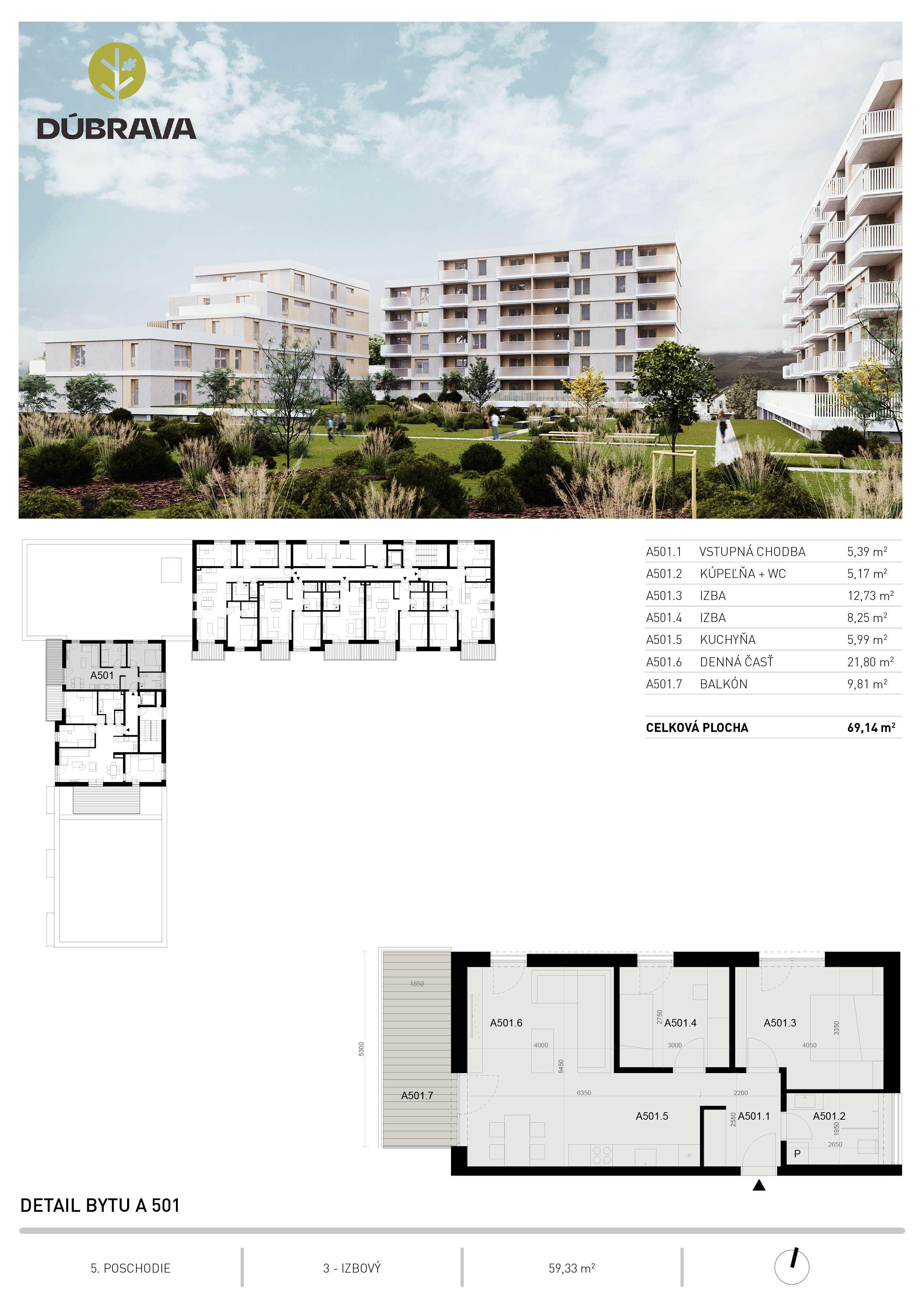 Dúbrava - A501 - Pôdorys
