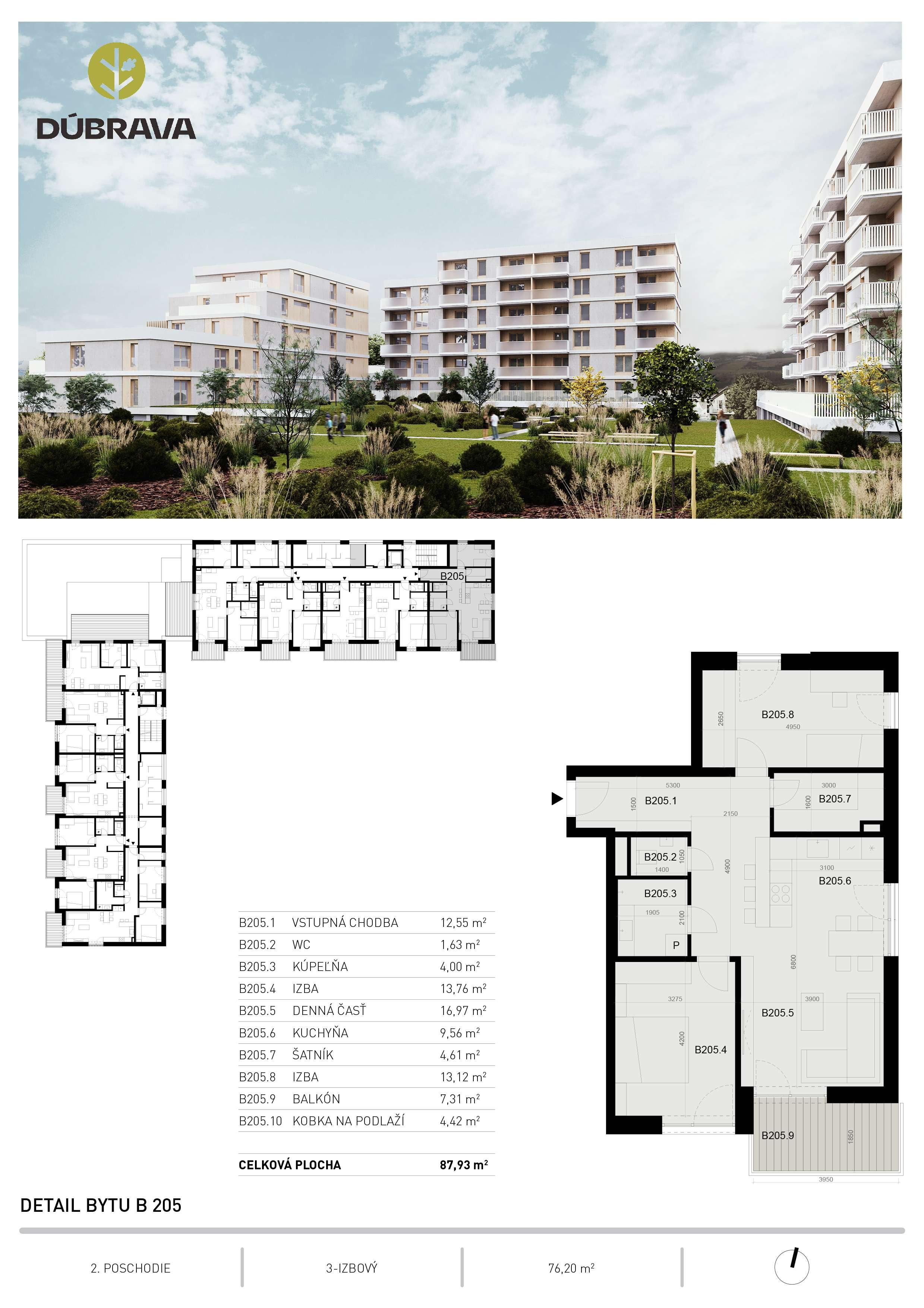 Dúbrava - B205 - Pôdorys