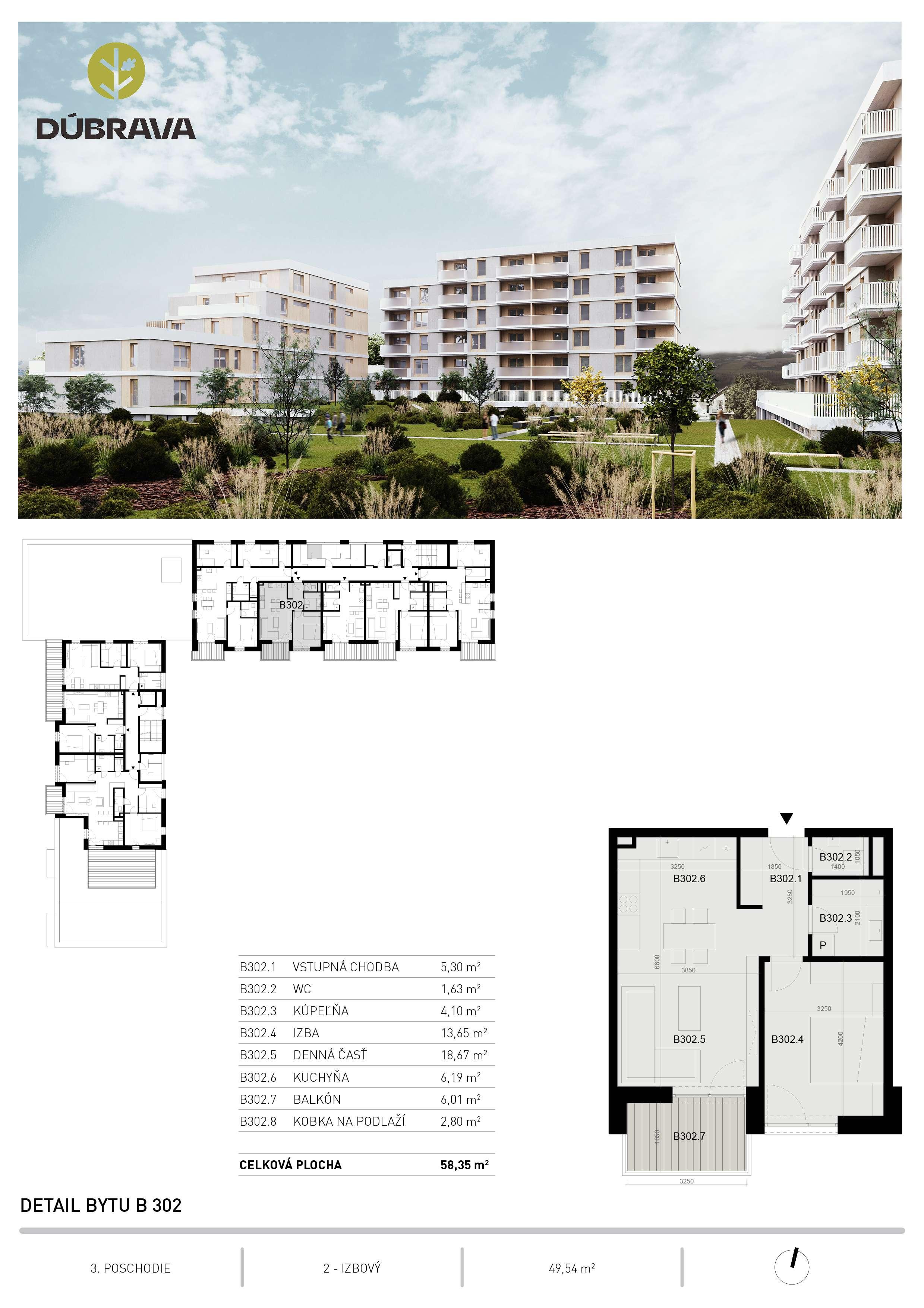 Dúbrava - B302 - Pôdorys