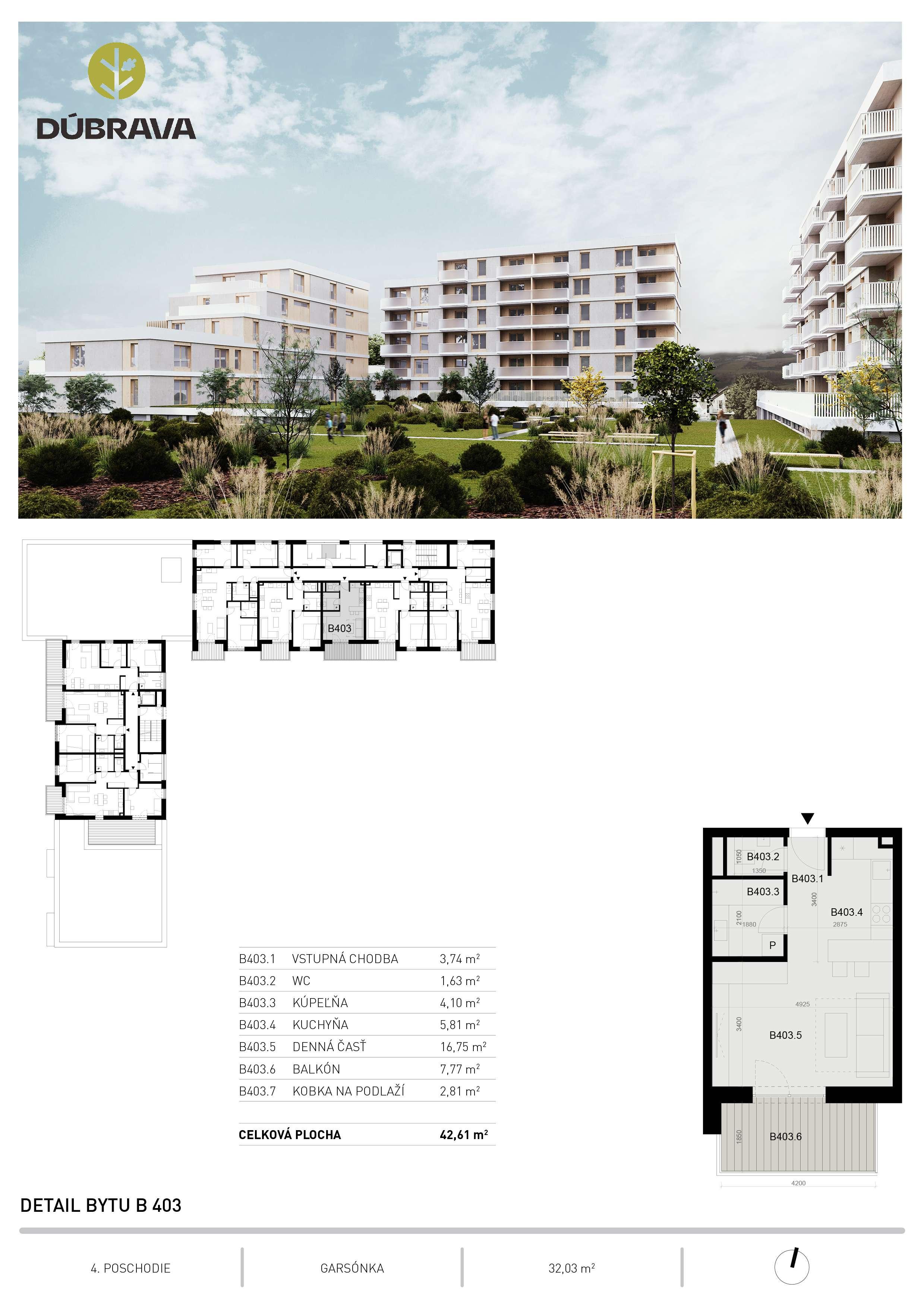 Dúbrava - B403 - Pôdorys