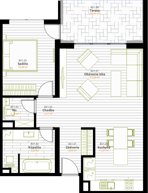 IDEAL Homes - D.06 - Pôdorys