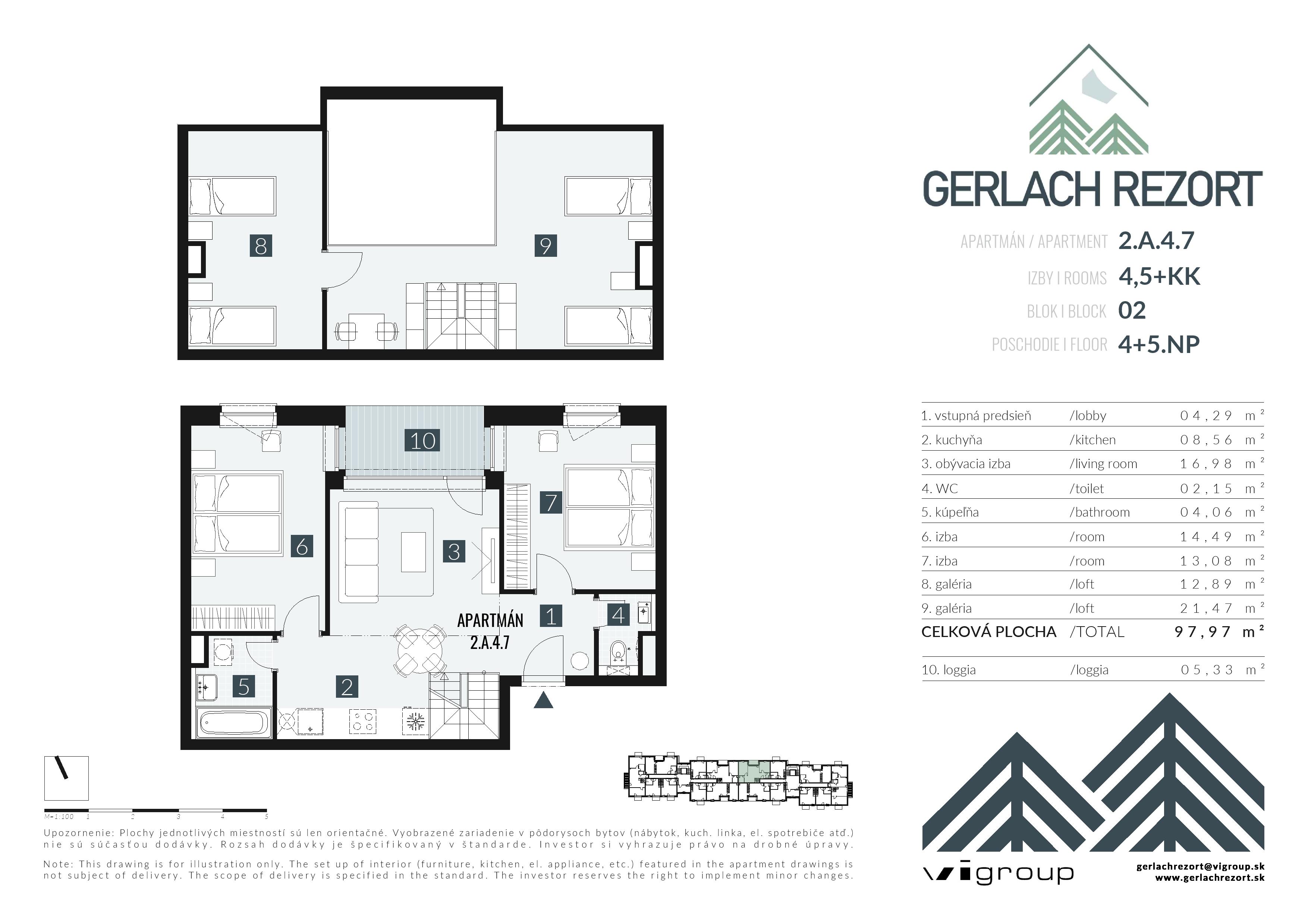Gerlach Rezort - 2.A.4.7 - Pôdorys