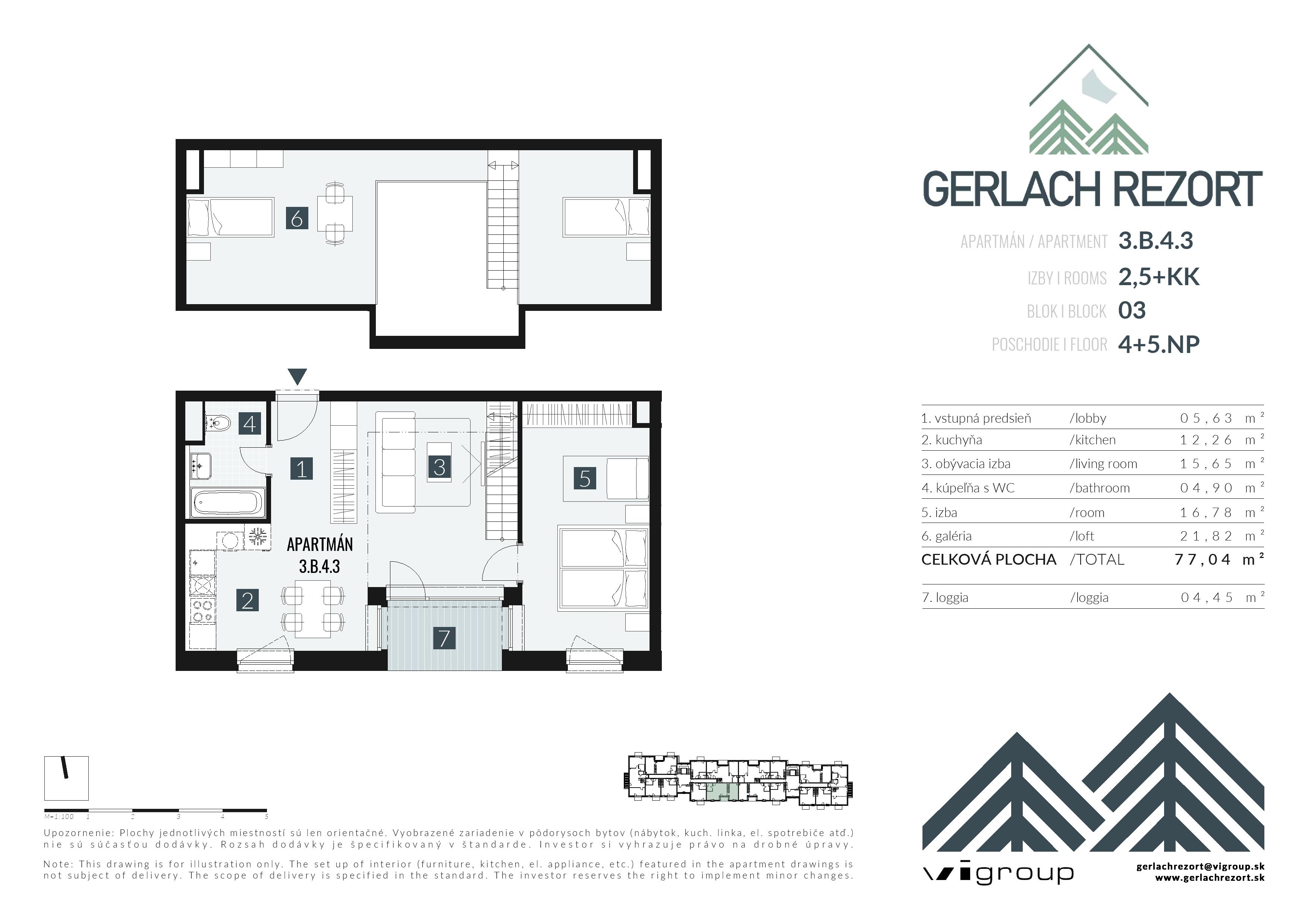 Gerlach Rezort - 3.B.4.3 - Pôdorys