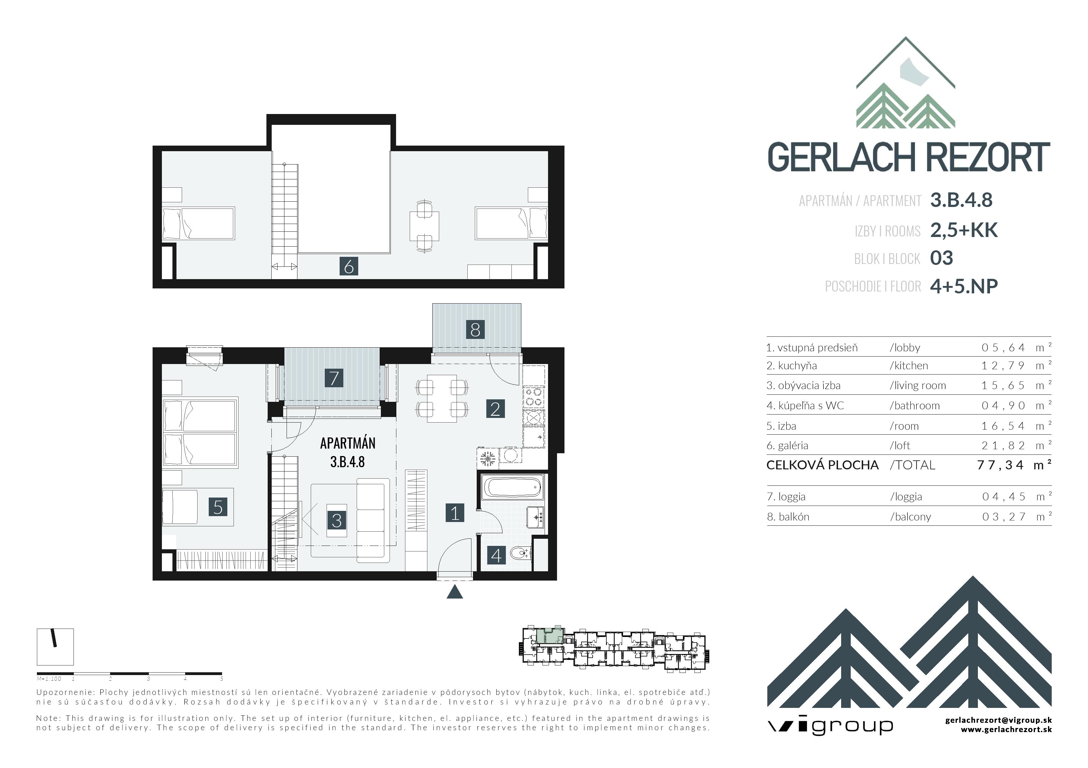 Gerlach Rezort - 3.B.4.8 - Pôdorys