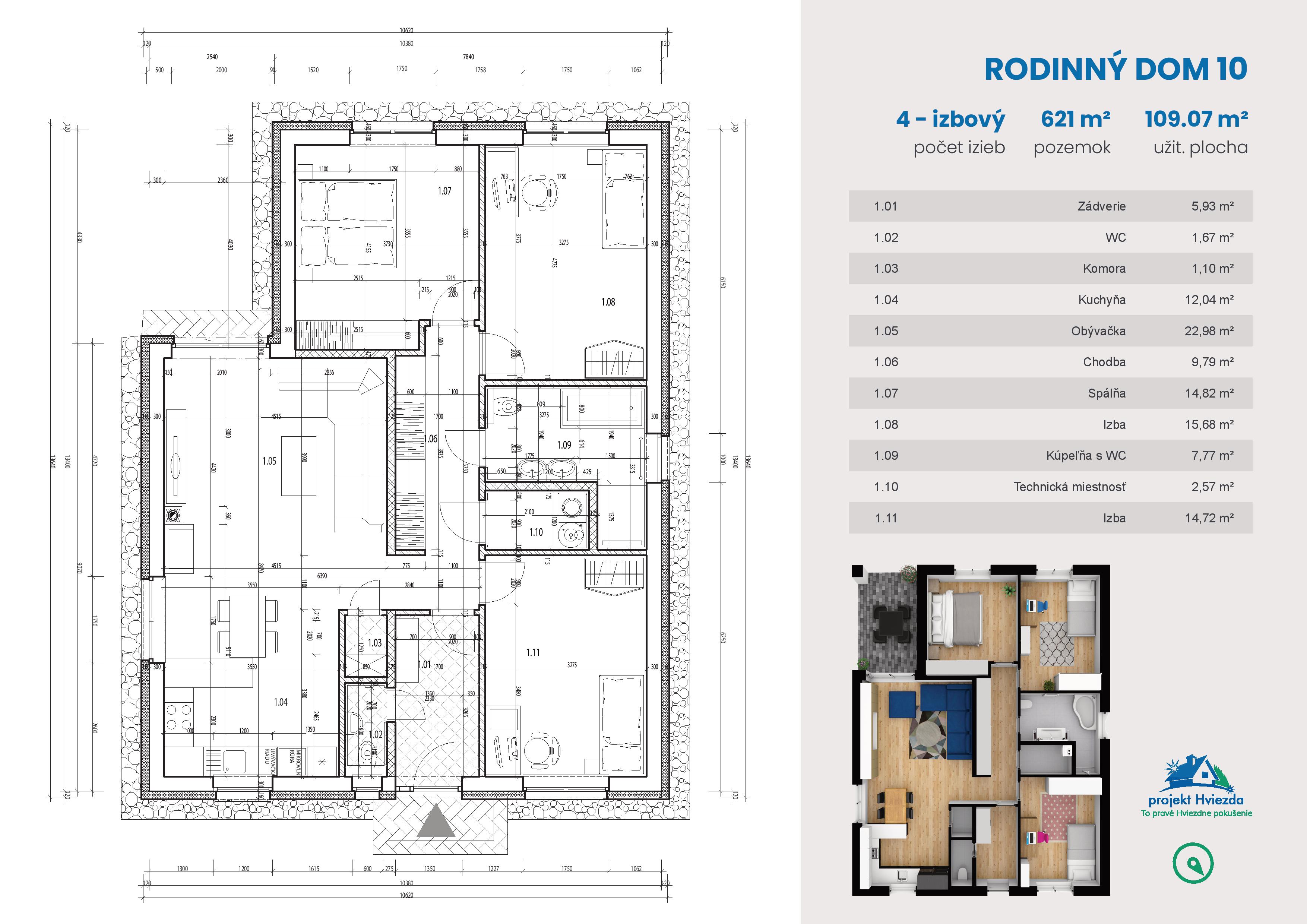 projekt Hviezda - 10 - Pôdorys