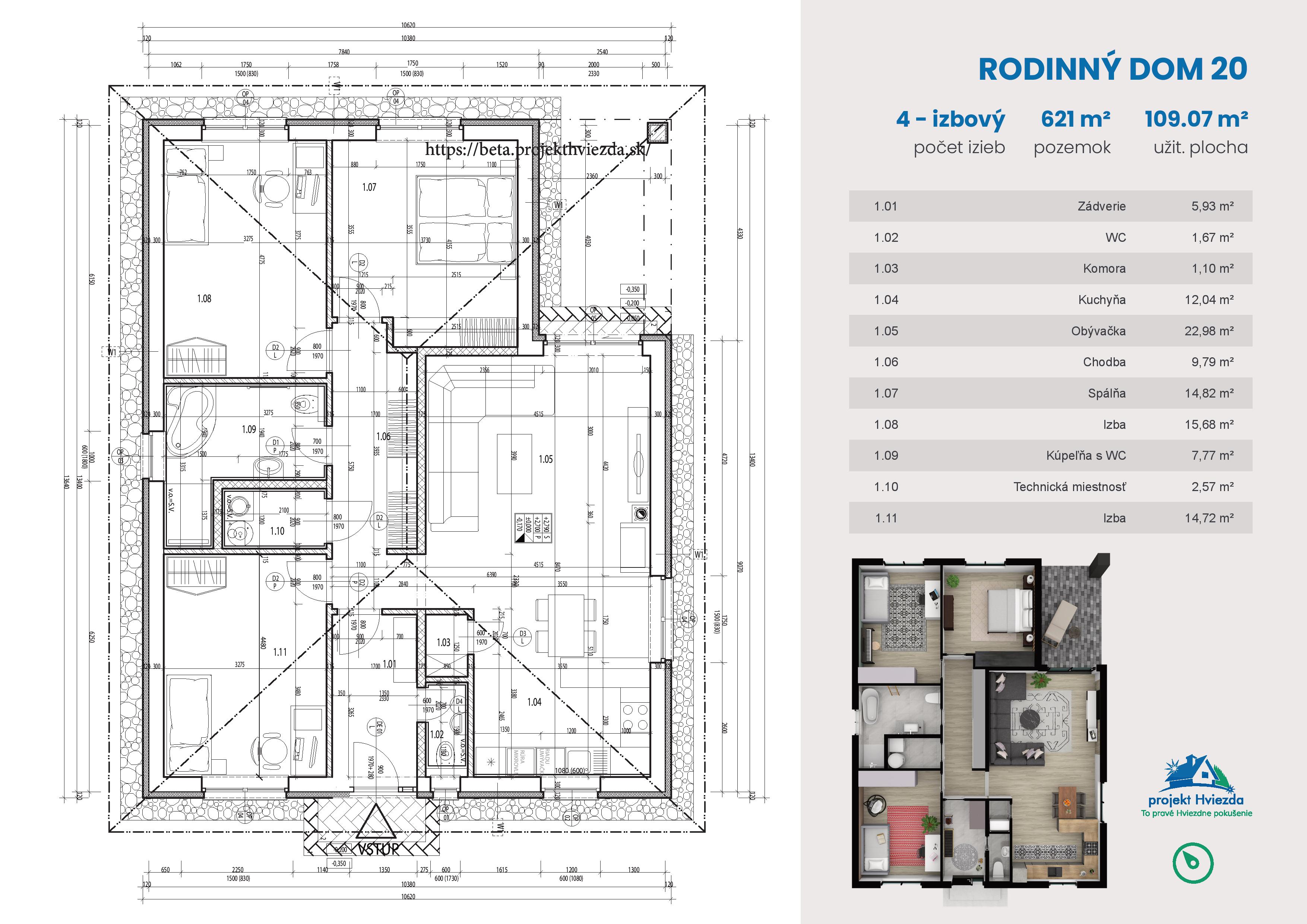 projekt Hviezda - 20 - Pôdorys