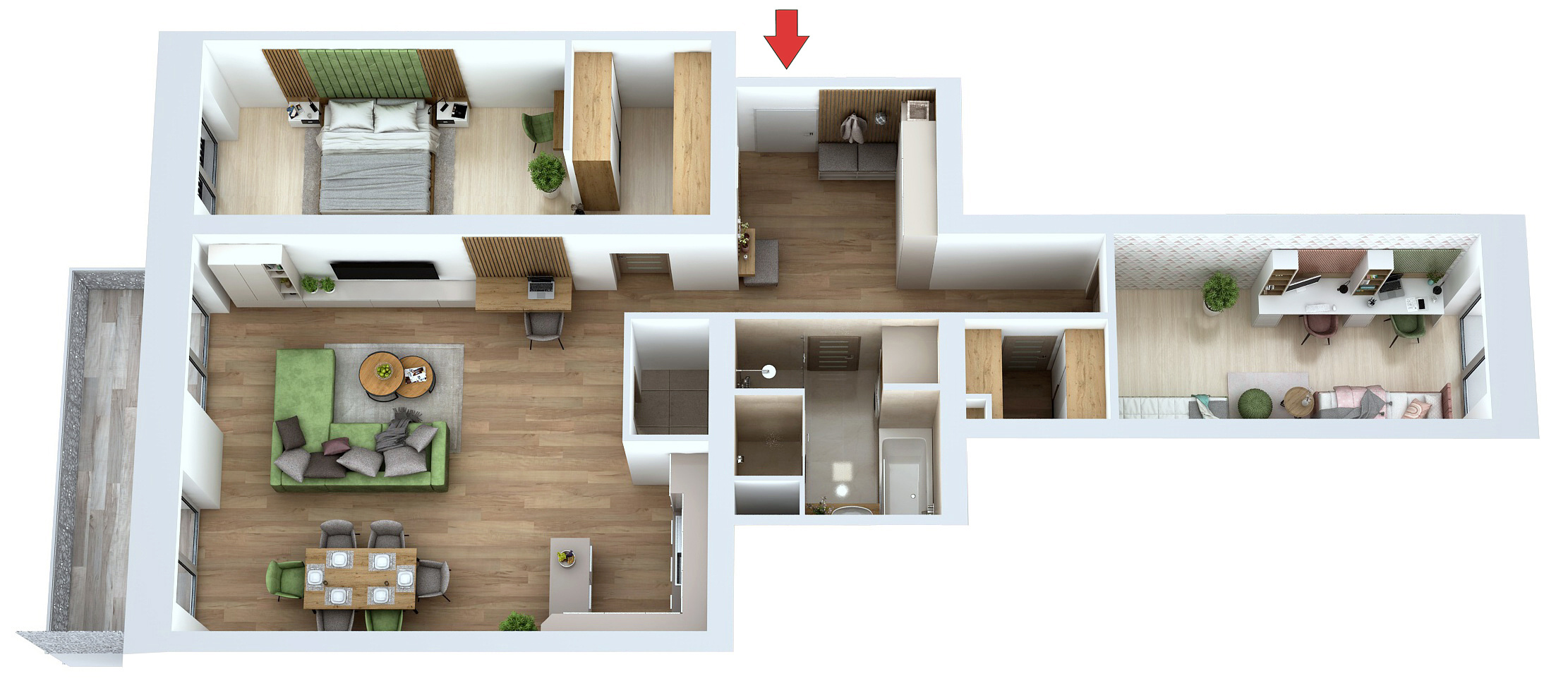 Soho Park - A13 - Pôdorys