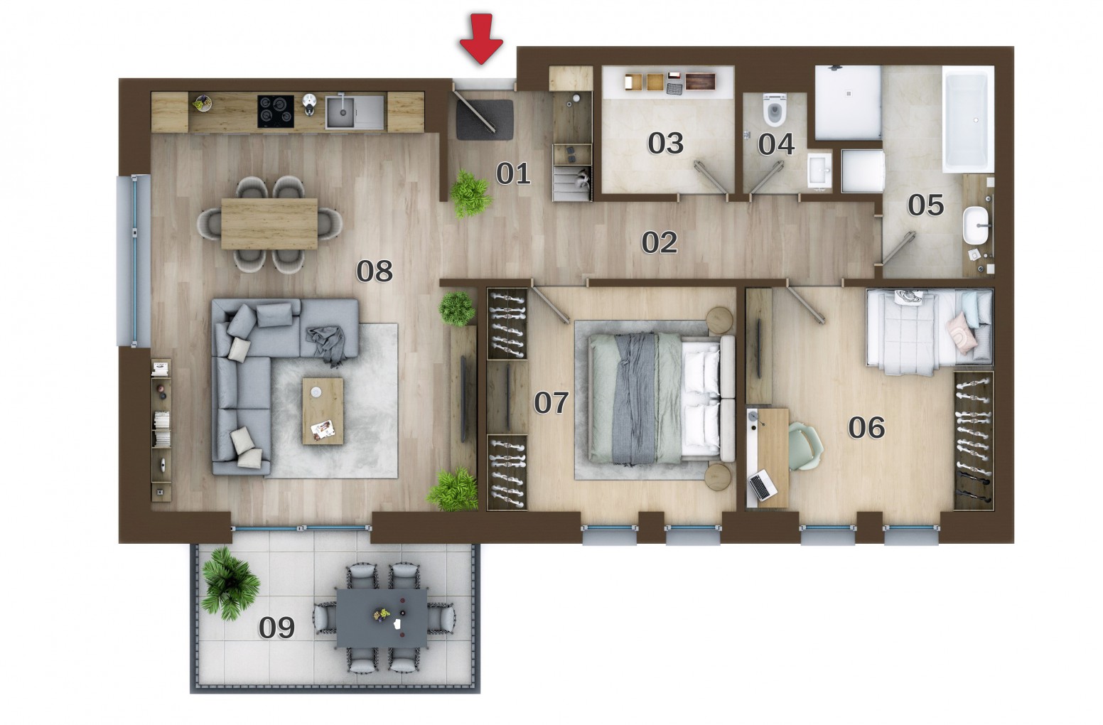 Viva Park - B3 - Pôdorys