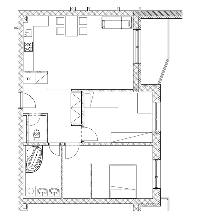 White Square - 5B - Pôdorys
