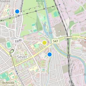 Anička Residence - map