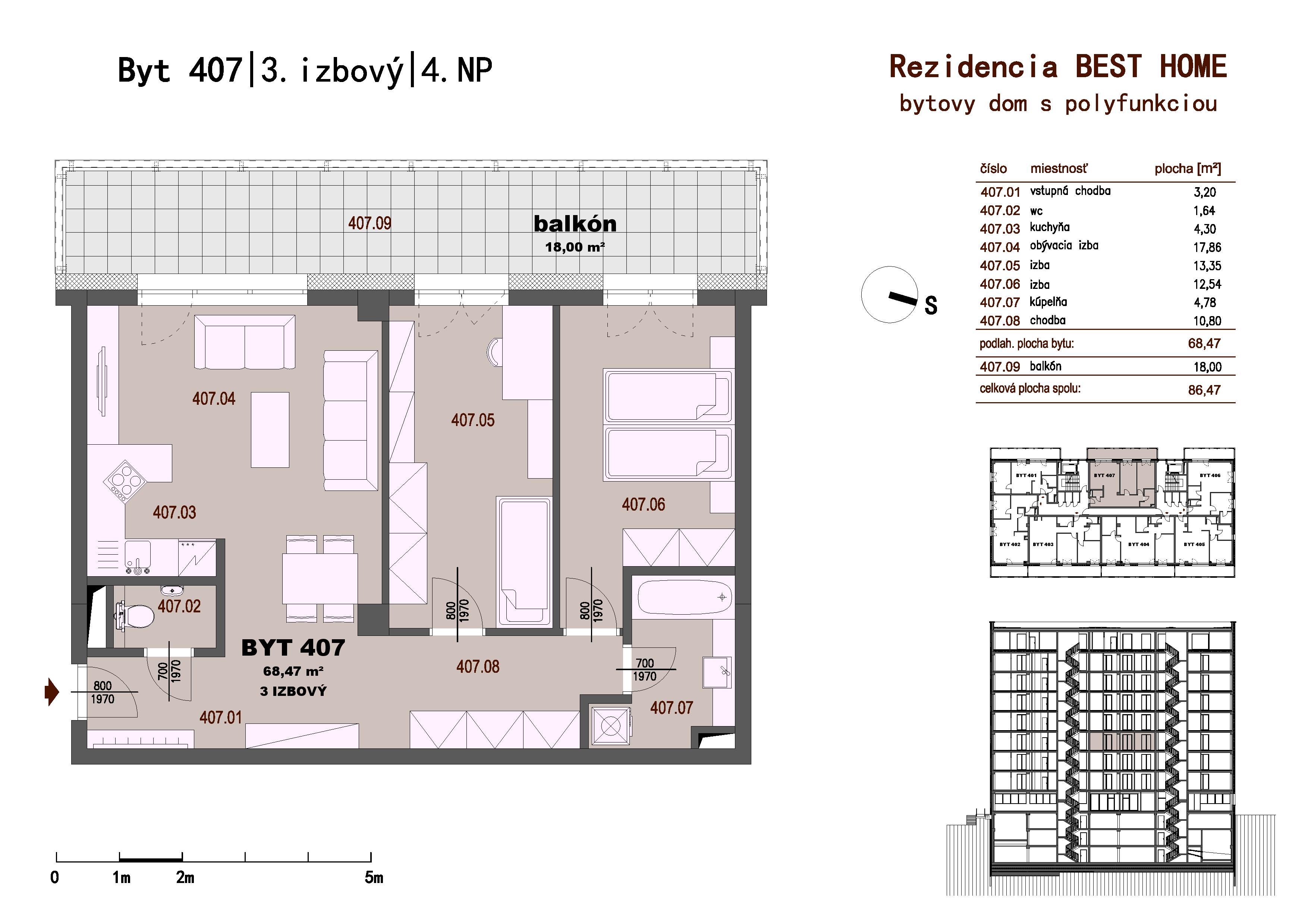 Best Home - 407 - Pôdorys