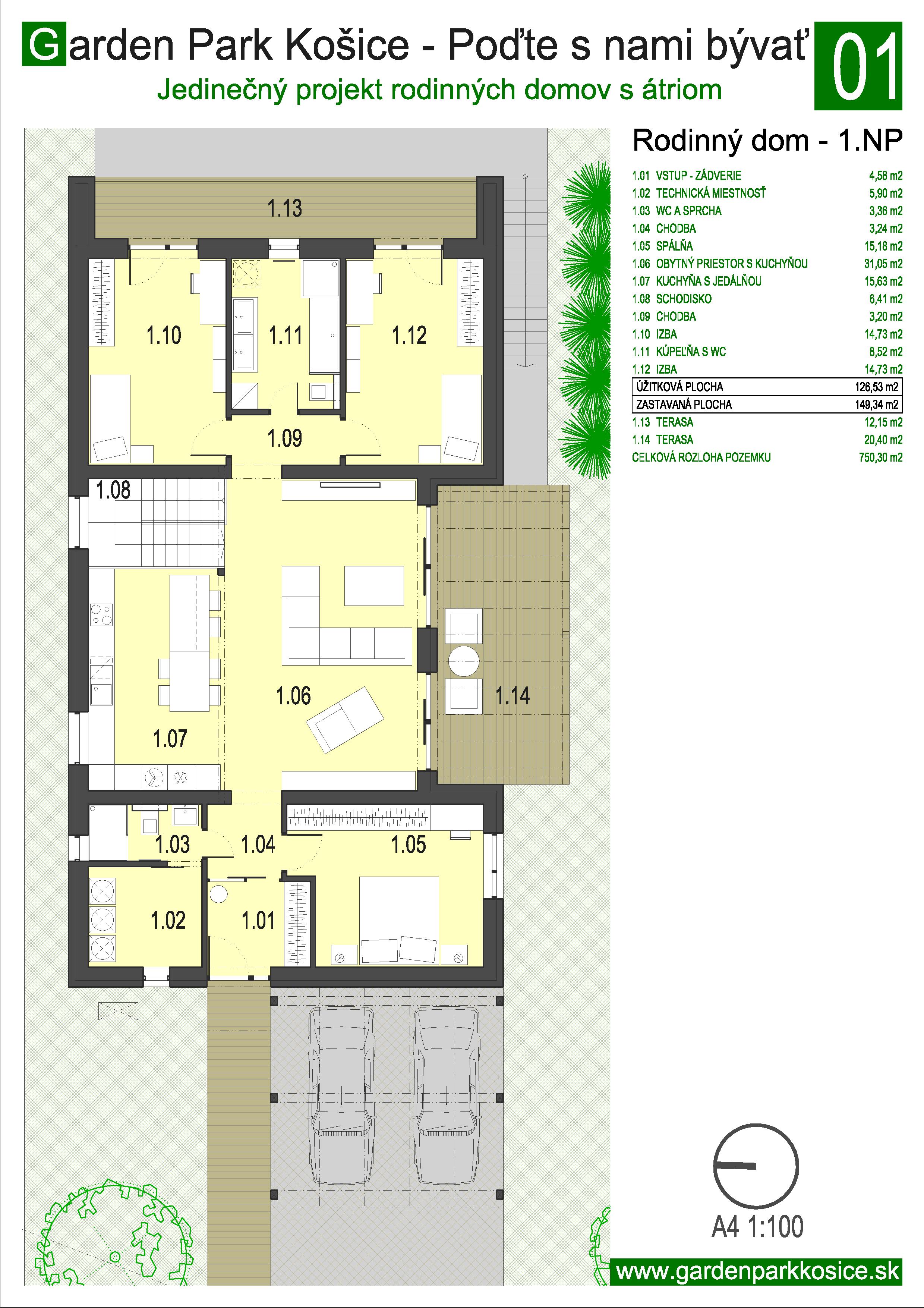 Garden Park Košice - 01 - Pôdorys