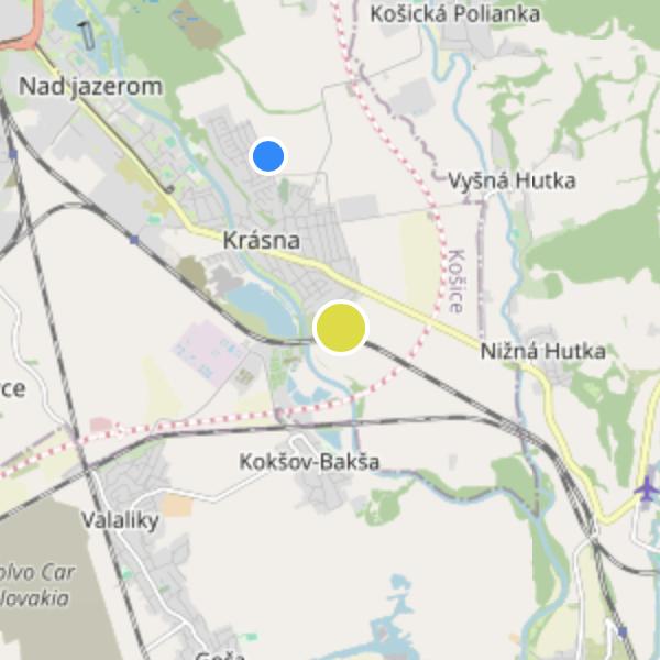 Rezidencia Krásna - map